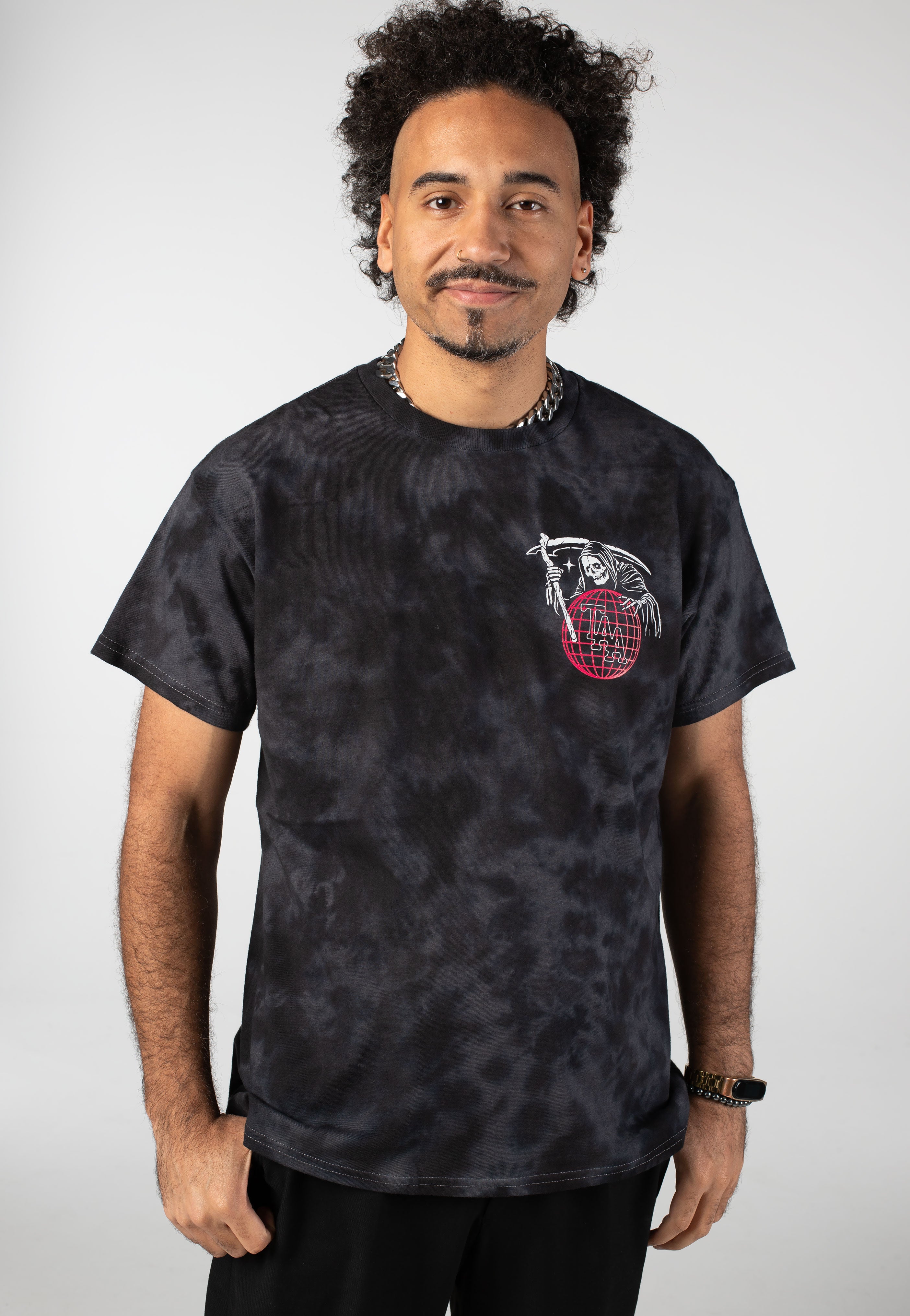 The Amity Affliction - Reaper World Black/Grey Tie Dye - T-Shirt | Men-Image