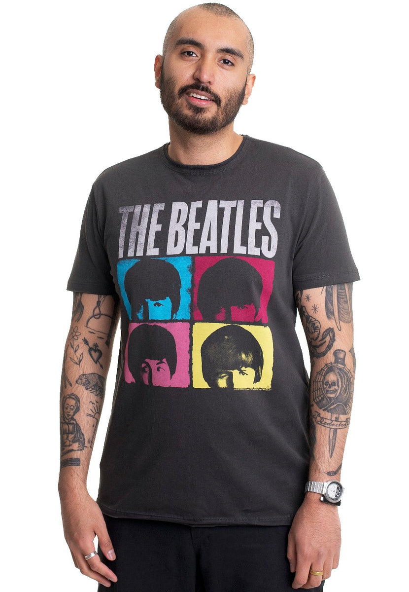 The Beatles Amplified Collection – Maglietta Uomo A Hard Day's Night, Carbone, XXL, Cotone 100% Floccato, Vestibilità Regolare