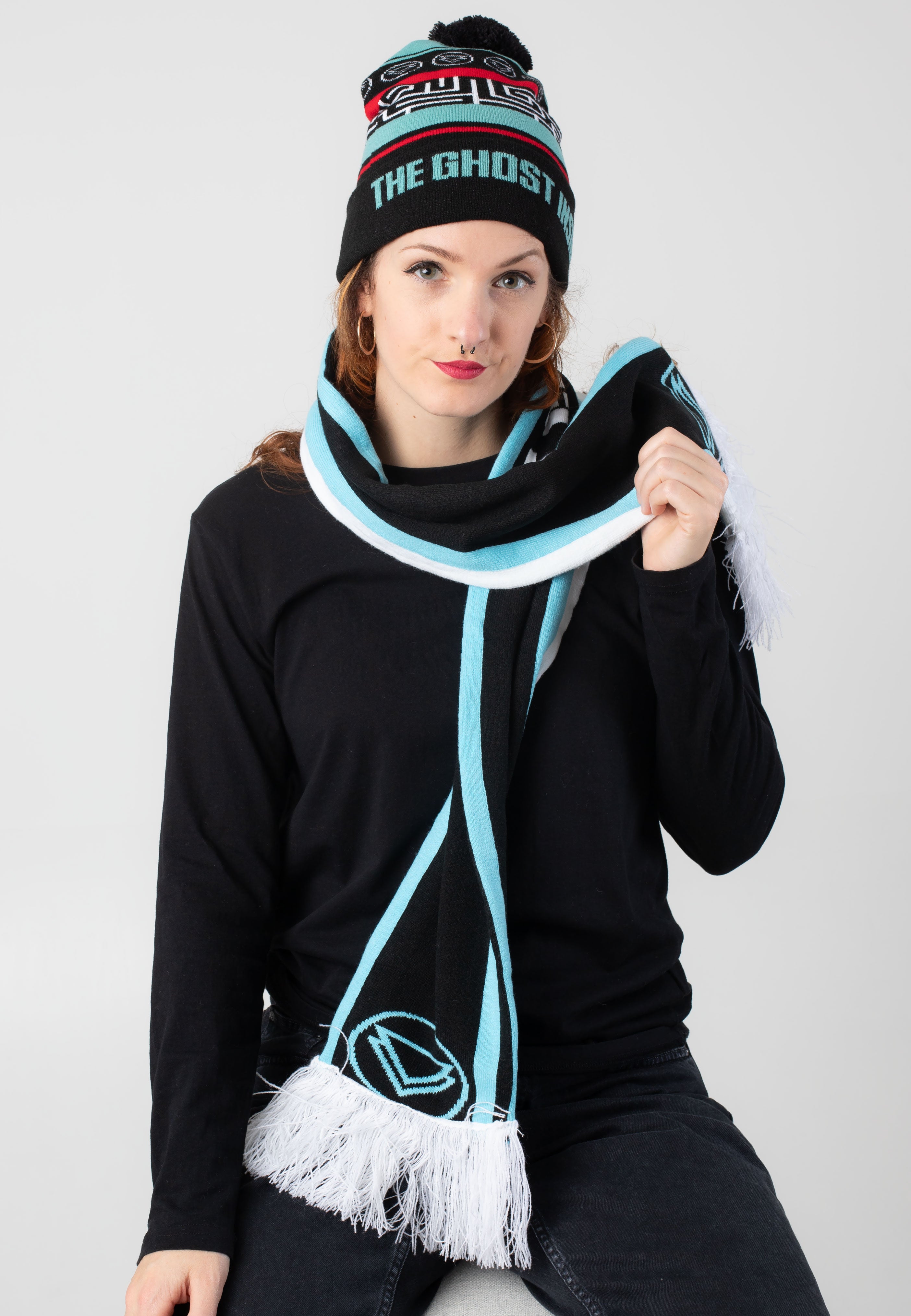 The Ghost Inside - Searching for Solace Winter Knit - Scarf | Neutral-Image