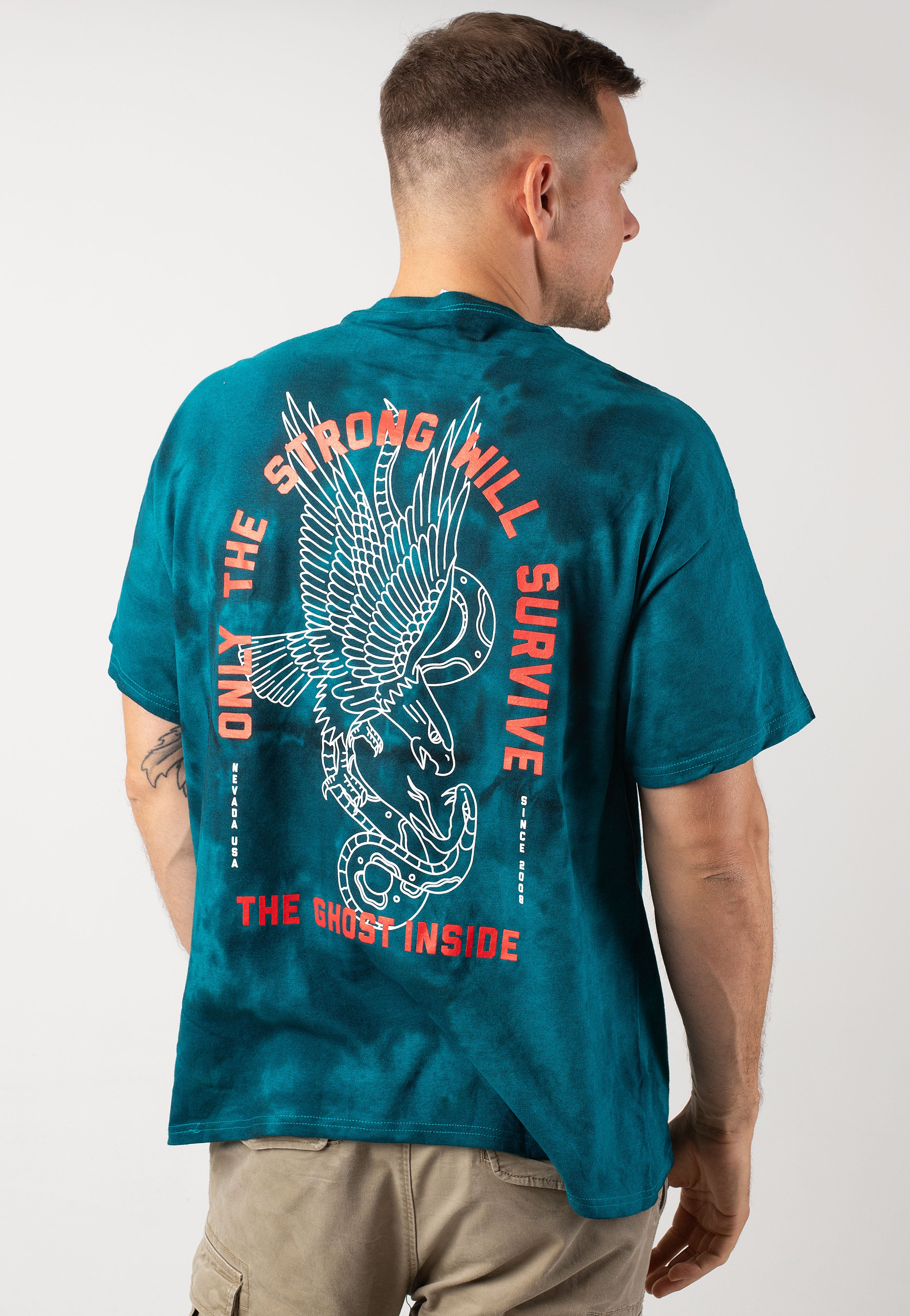 The Ghost Inside - Survive Teal/Black Tie Dye - T-Shirt | Men-Image