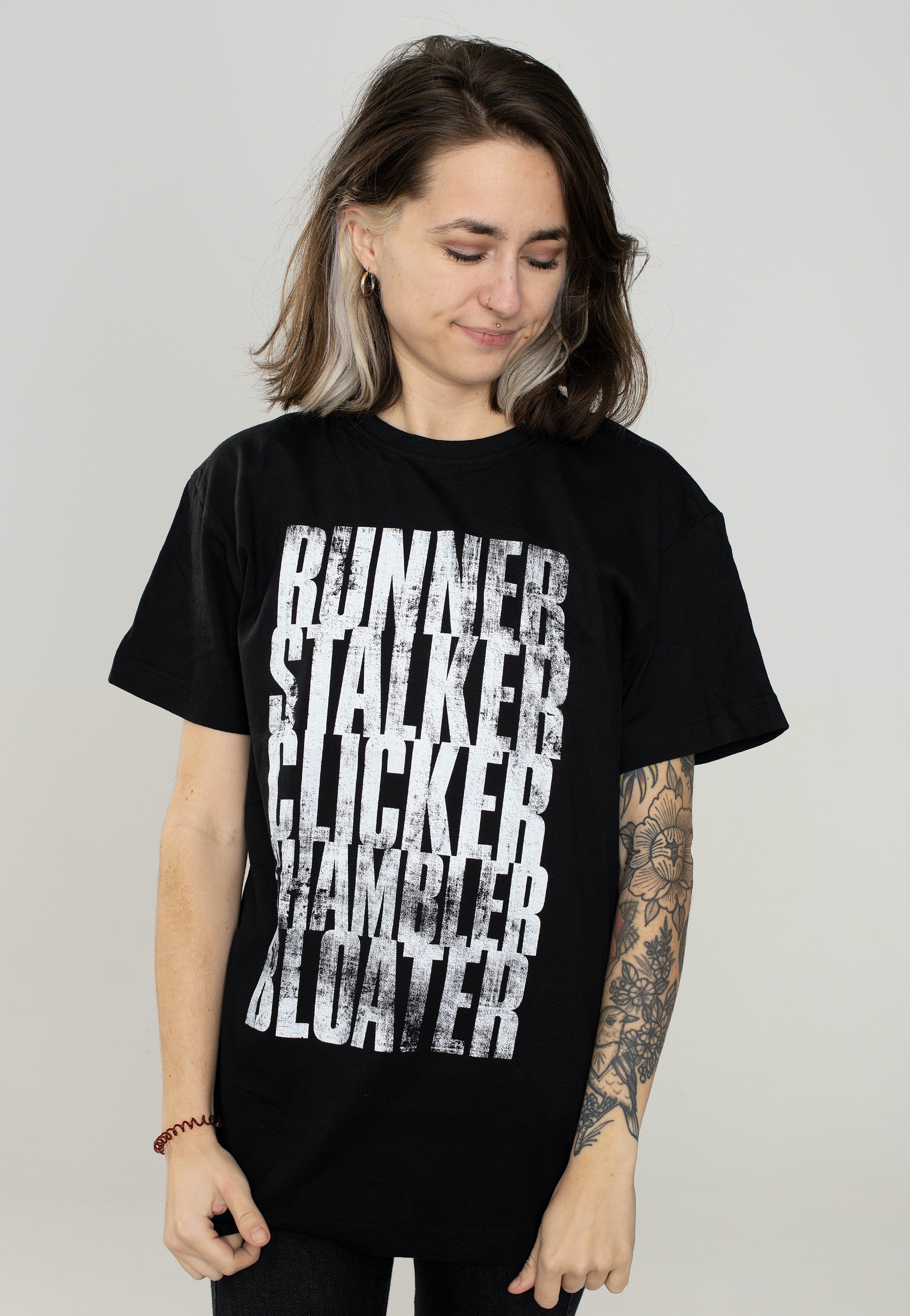 トップス At Last UNDER SHIRT The Last Of Us - Run, Stalk, Click, Shamble, Bloat - T-Shirt