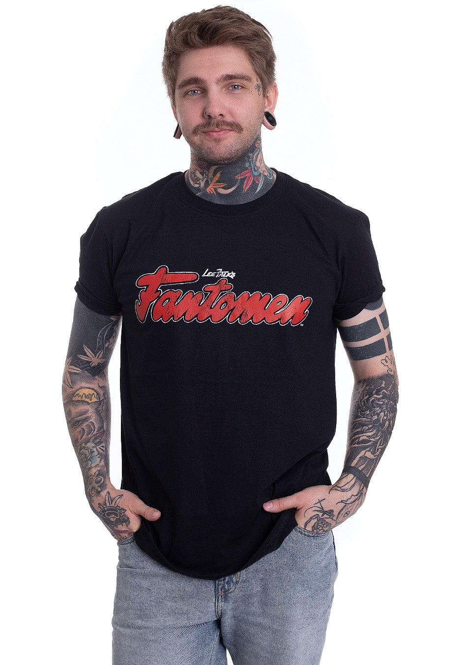 The Phantom - Fantomen Distressed Logo - T-Shirt | Men-Image