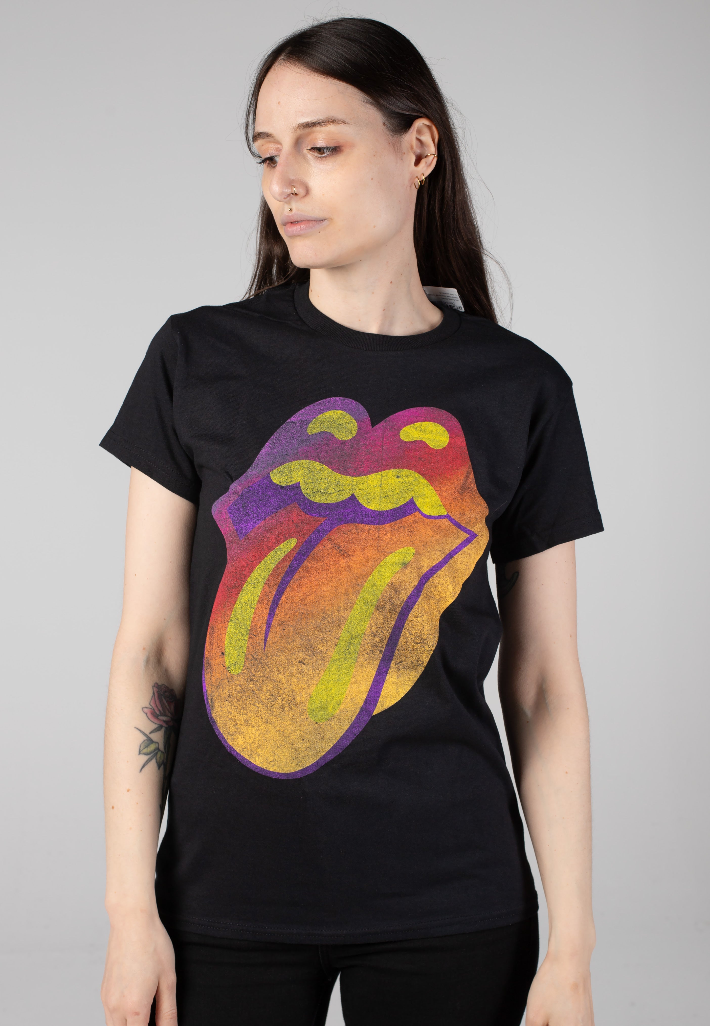 The Rolling Stones - Ghost Town Distressed Tongue - T-Shirt | Women-Image