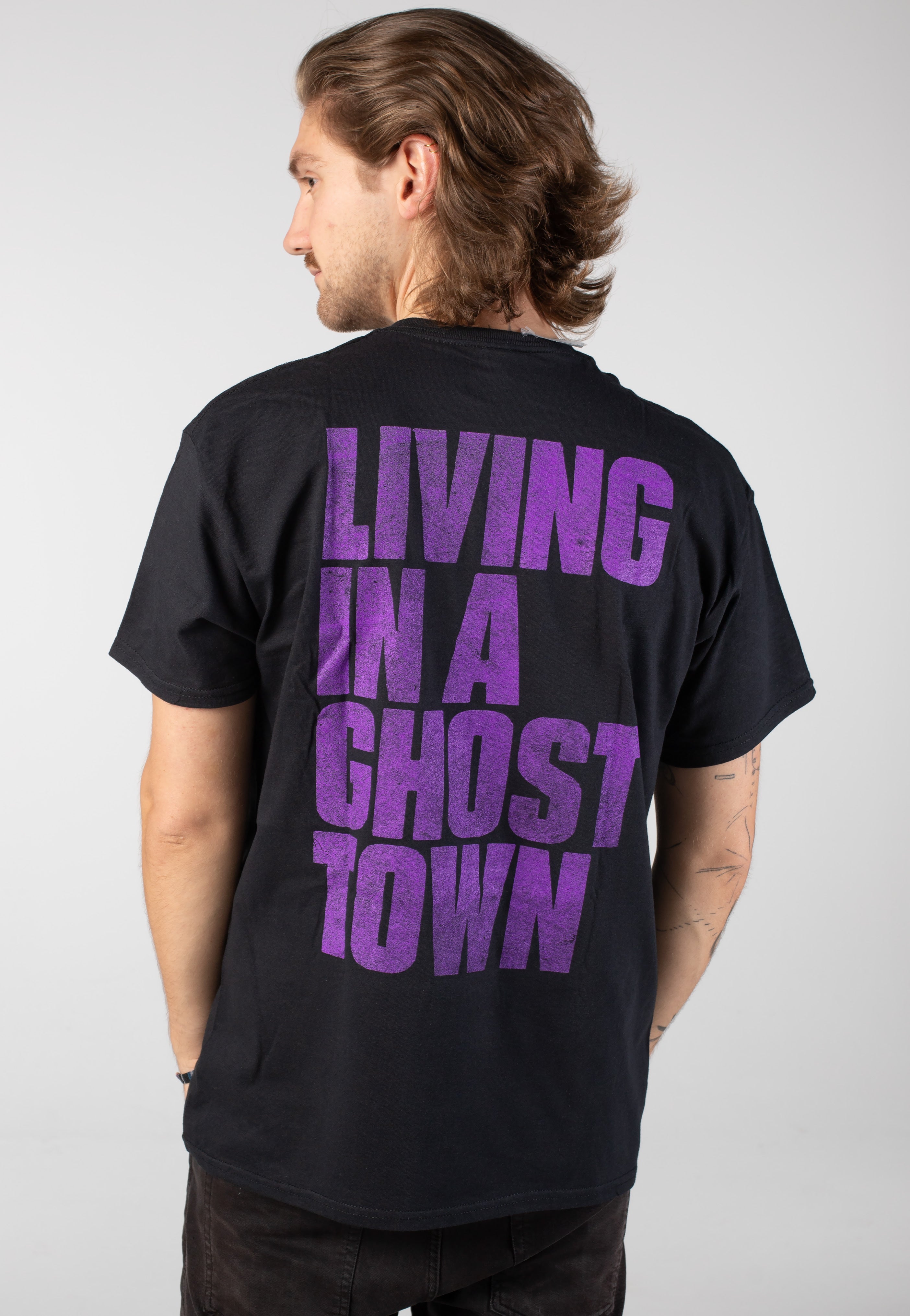 The Rolling Stones - Ghost Town Distressed Tongue - T-Shirt | Men-Image