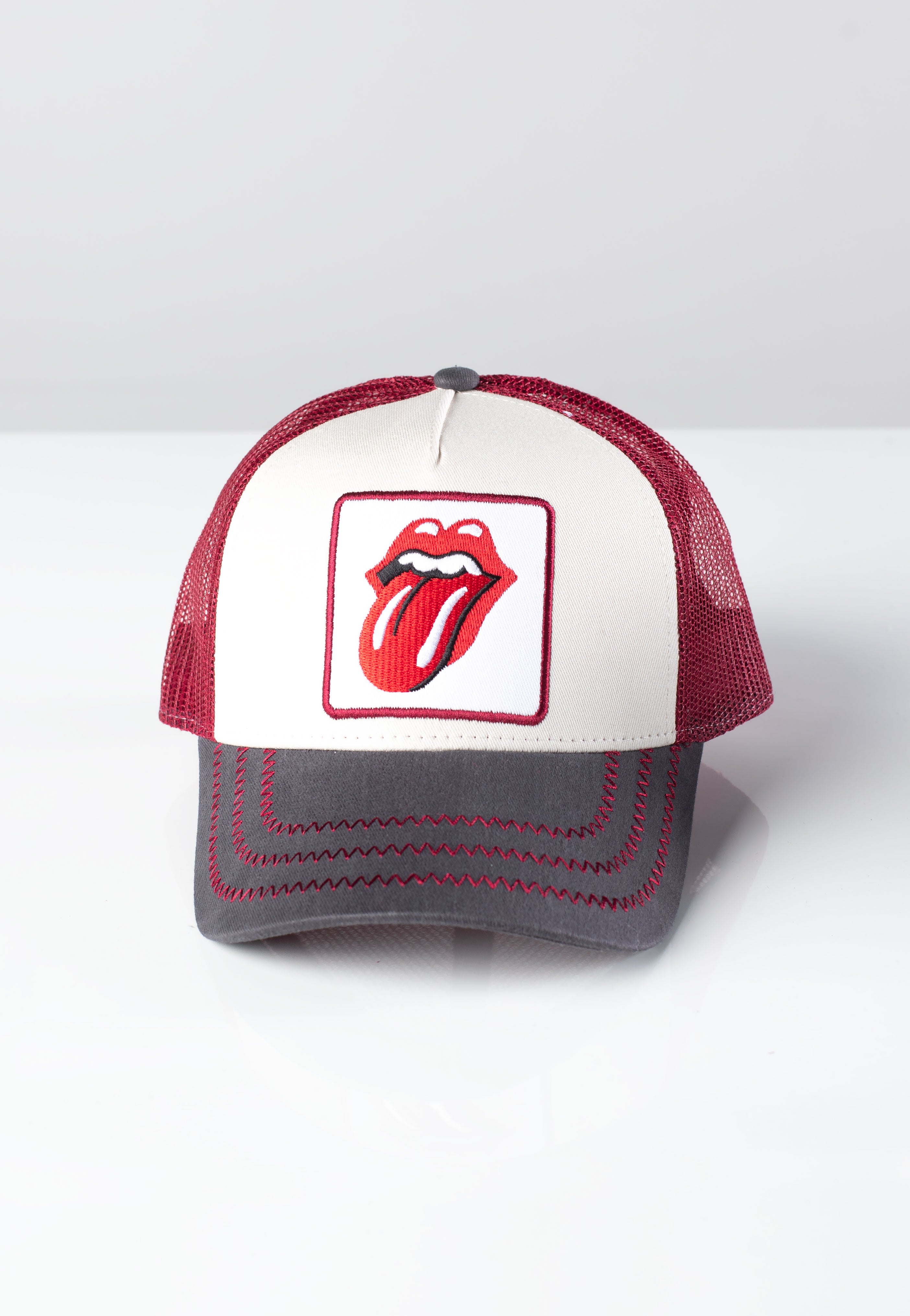 The Rolling Stones - Logo Charcoal Maroon - Cap | Neutral-Image