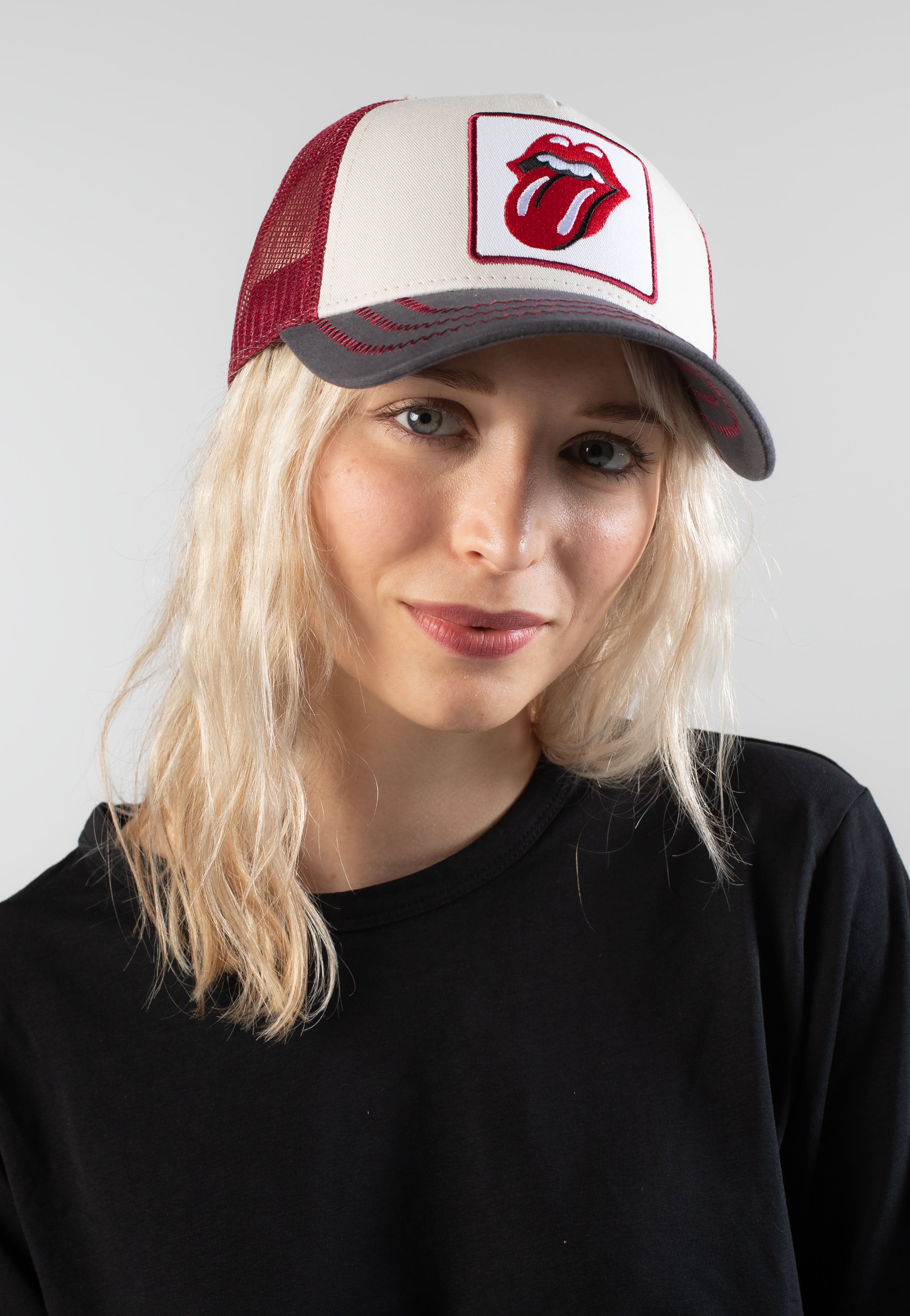The Rolling Stones - Logo Charcoal Maroon - Cap | Neutral-Image