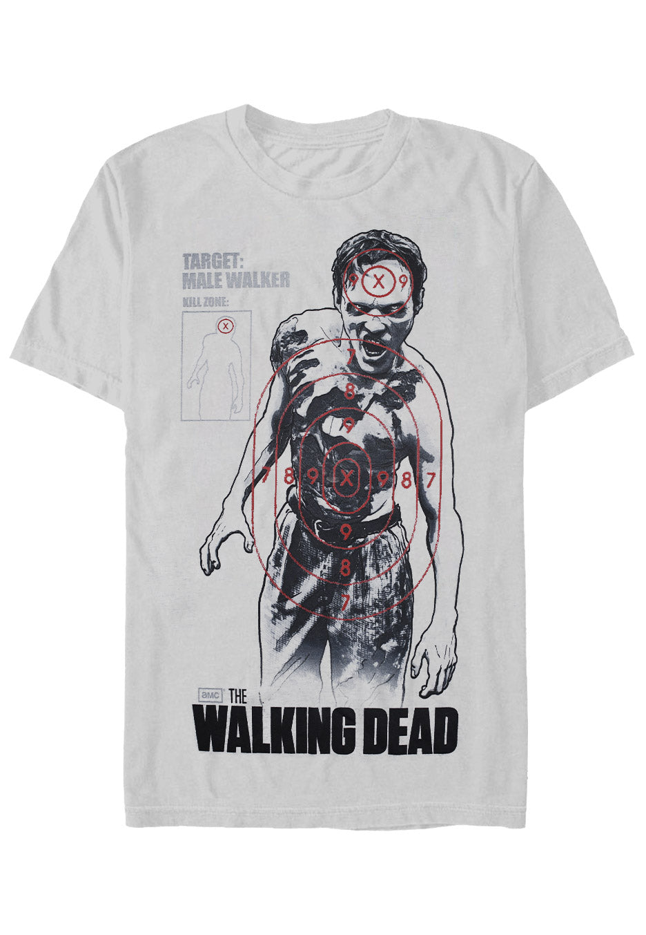 The Walking Dead Target Male Walker Grey - T-Shirt | Impericon