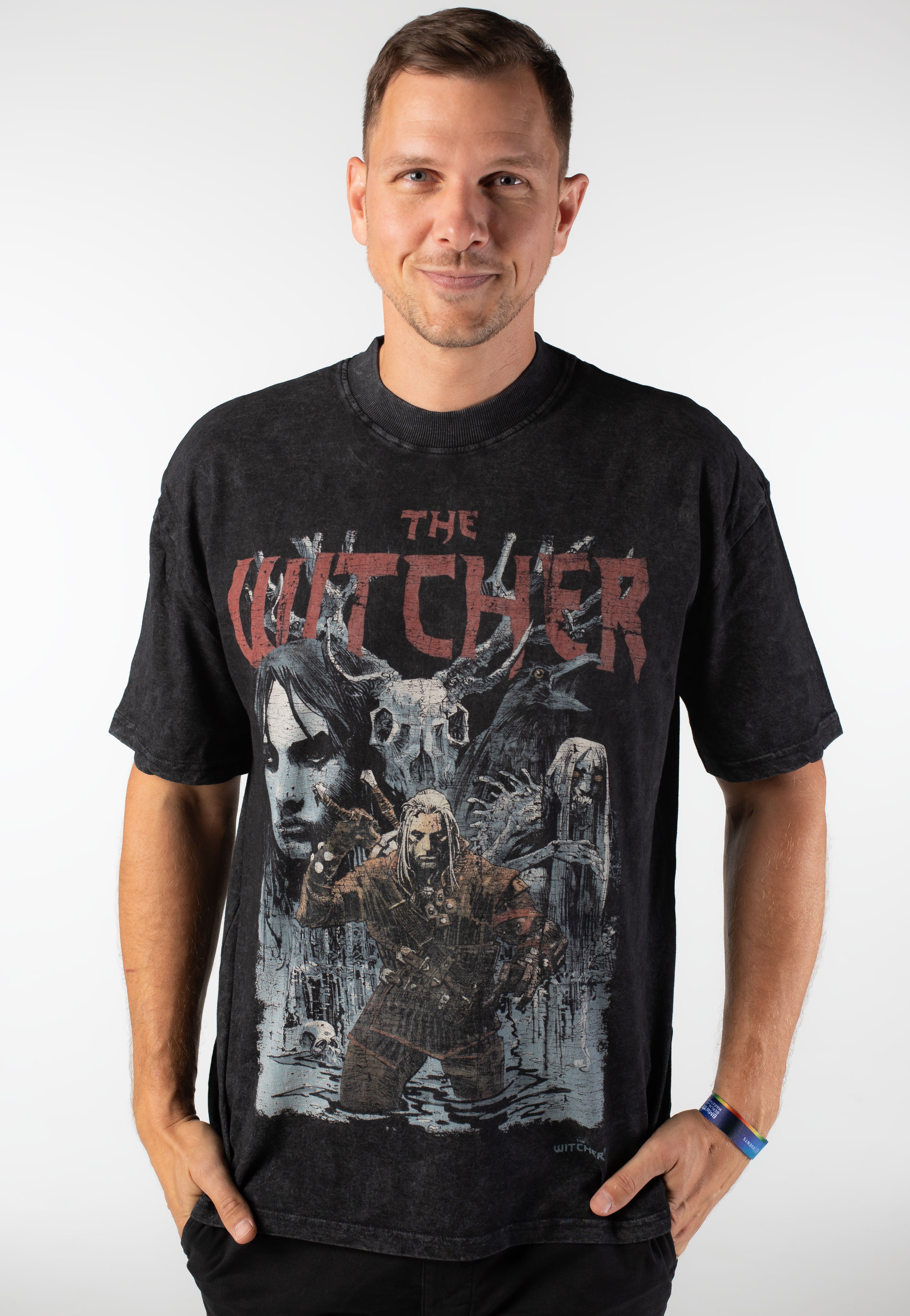 The Witcher - First Edition Acid Washed - T-Shirt | Men-Image
