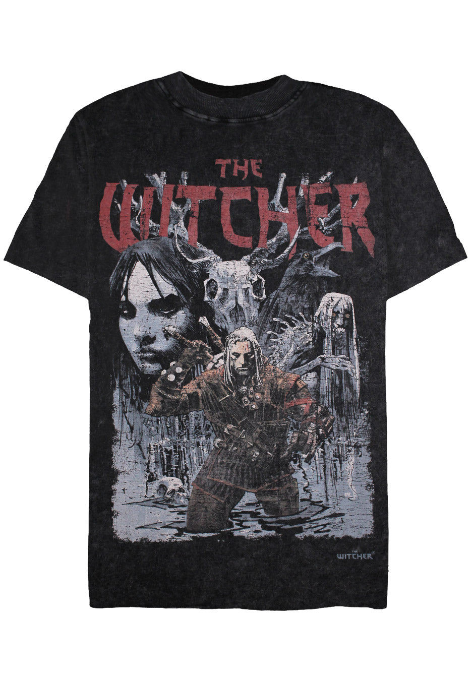 The Witcher - First Edition Acid Washed - T-Shirt | Neutral-Image