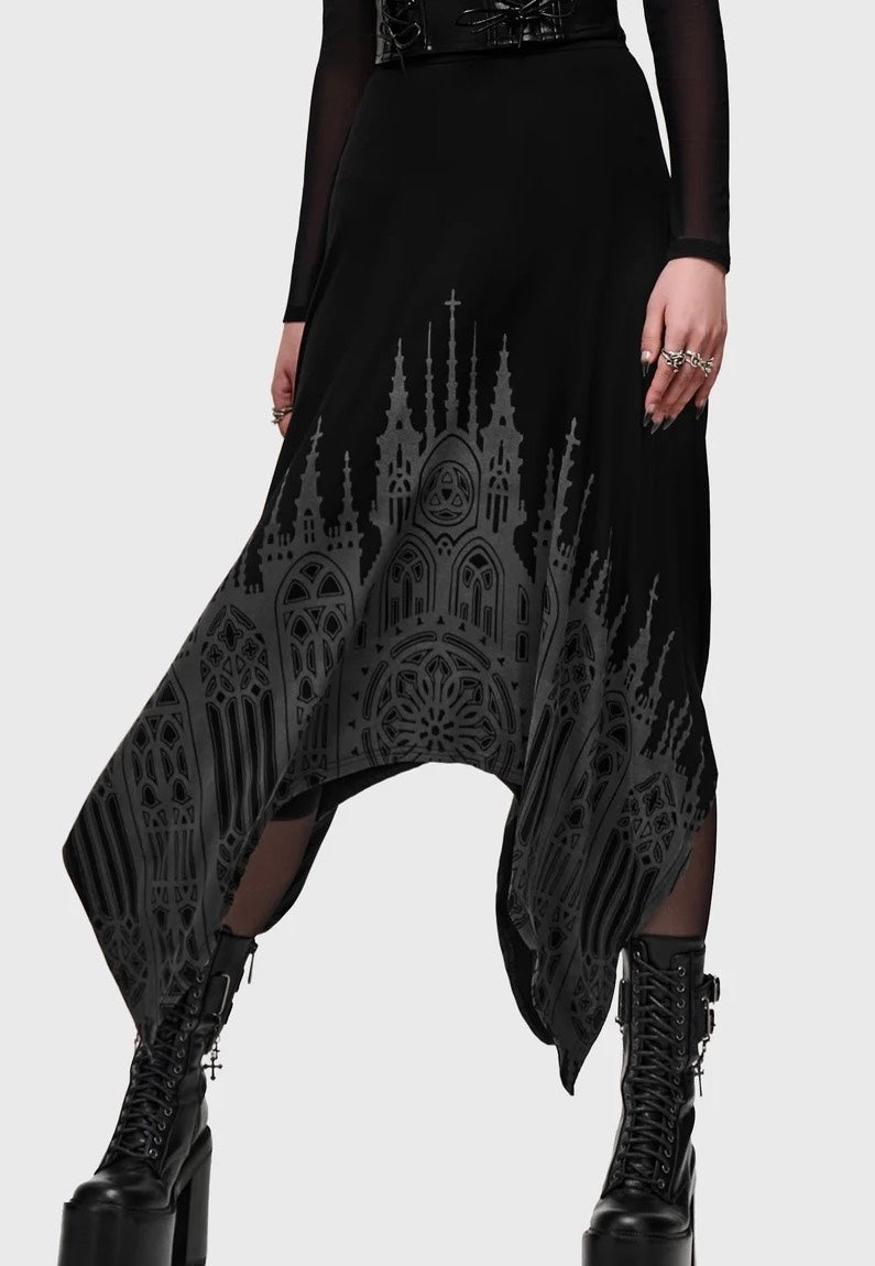Killstar Thorned Spire Midi Black Paita | Women-Image