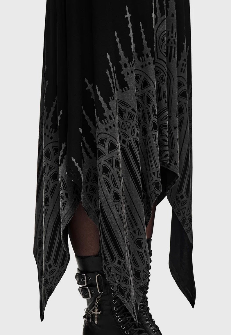 Killstar Thorned Spire Midi Black Paita | Women-Image