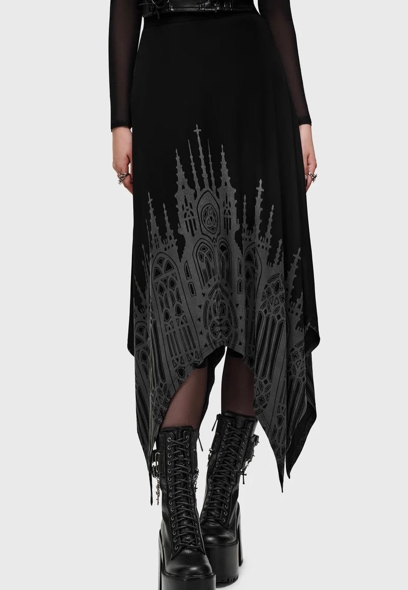 Killstar Thorned Spire Midi Black Paita | Women-Image