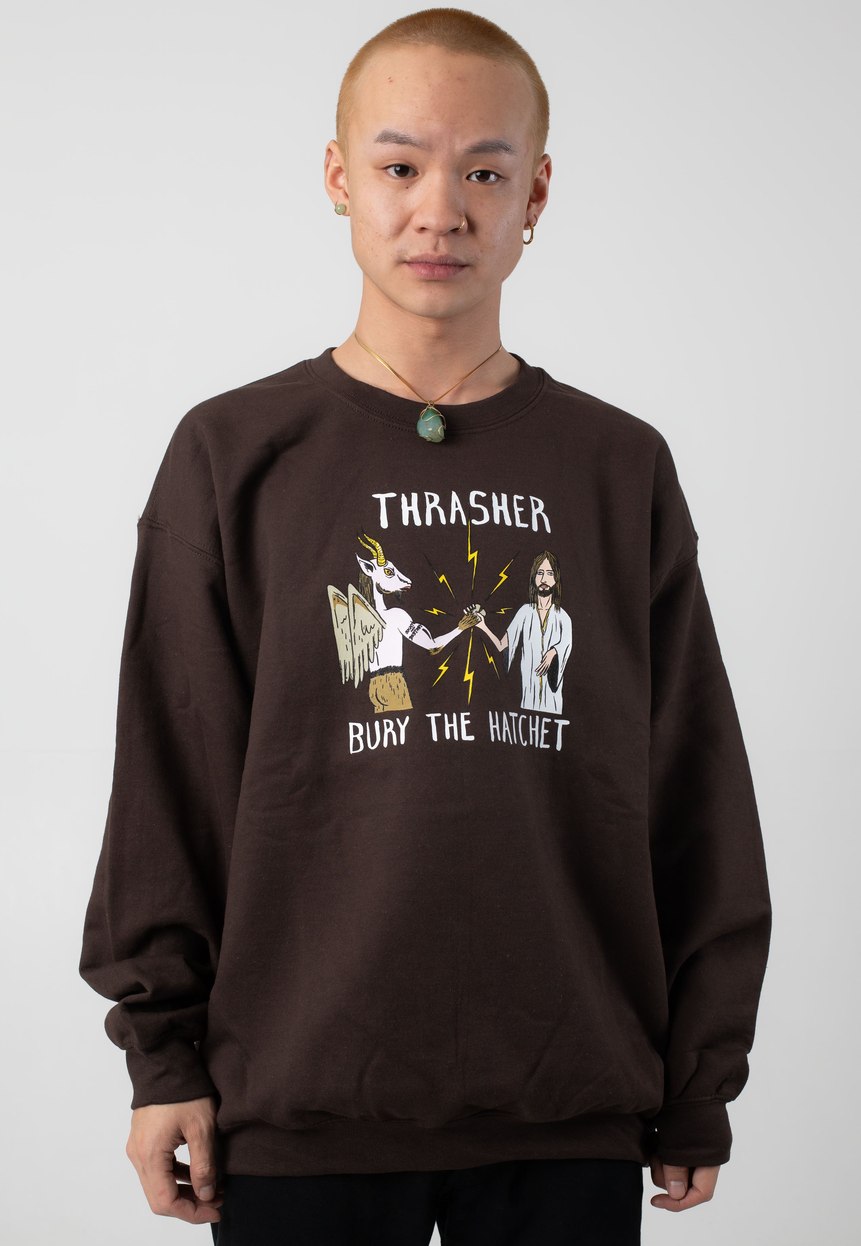 Thrasher x Toy Machine - B.T.H. Dark Chocolate - Sweater | Impericon