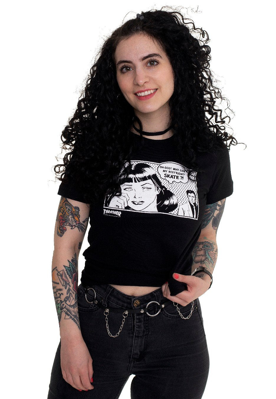 Thrasher - Boyfriends Girls Black - Girly | Women-Image