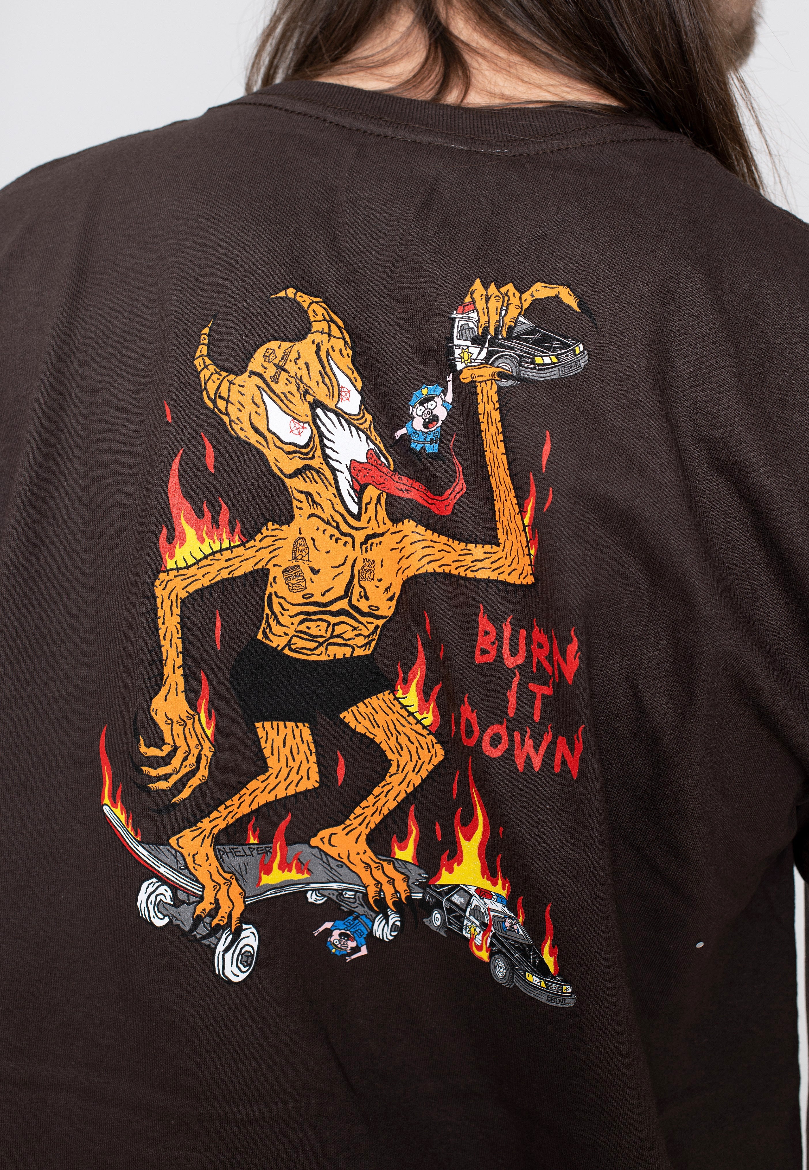 Thrasher Burn It Down Dark Chocolate - T-Shirt | Impericon