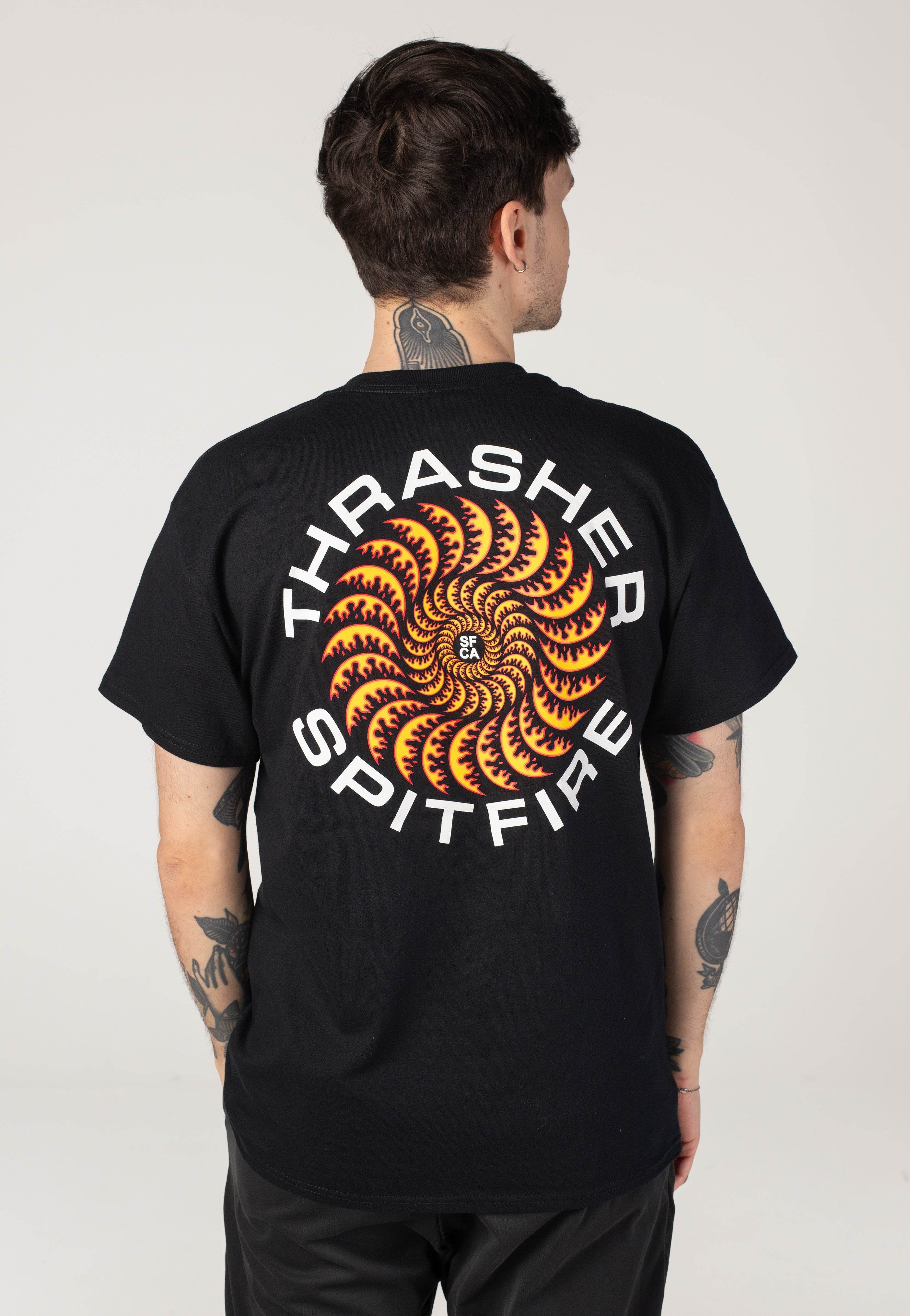 Thrasher x Spitfire - Classic Swirl Black - T-Shirt | Men-Image