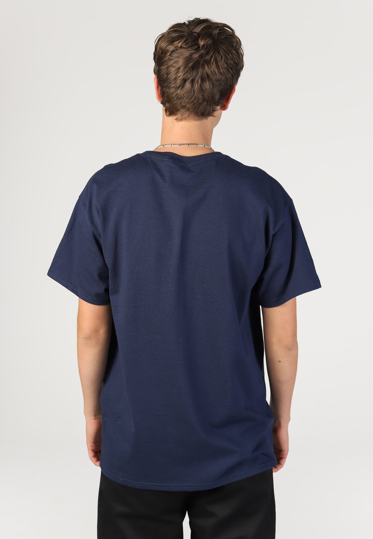 Thrasher Clouds By Spanky Navy T-Shirt | Men-Image