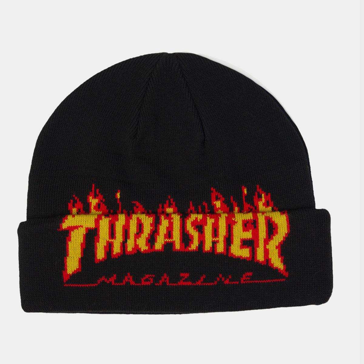 Thrasher - Flame Fold Black - Beanie | Impericon
