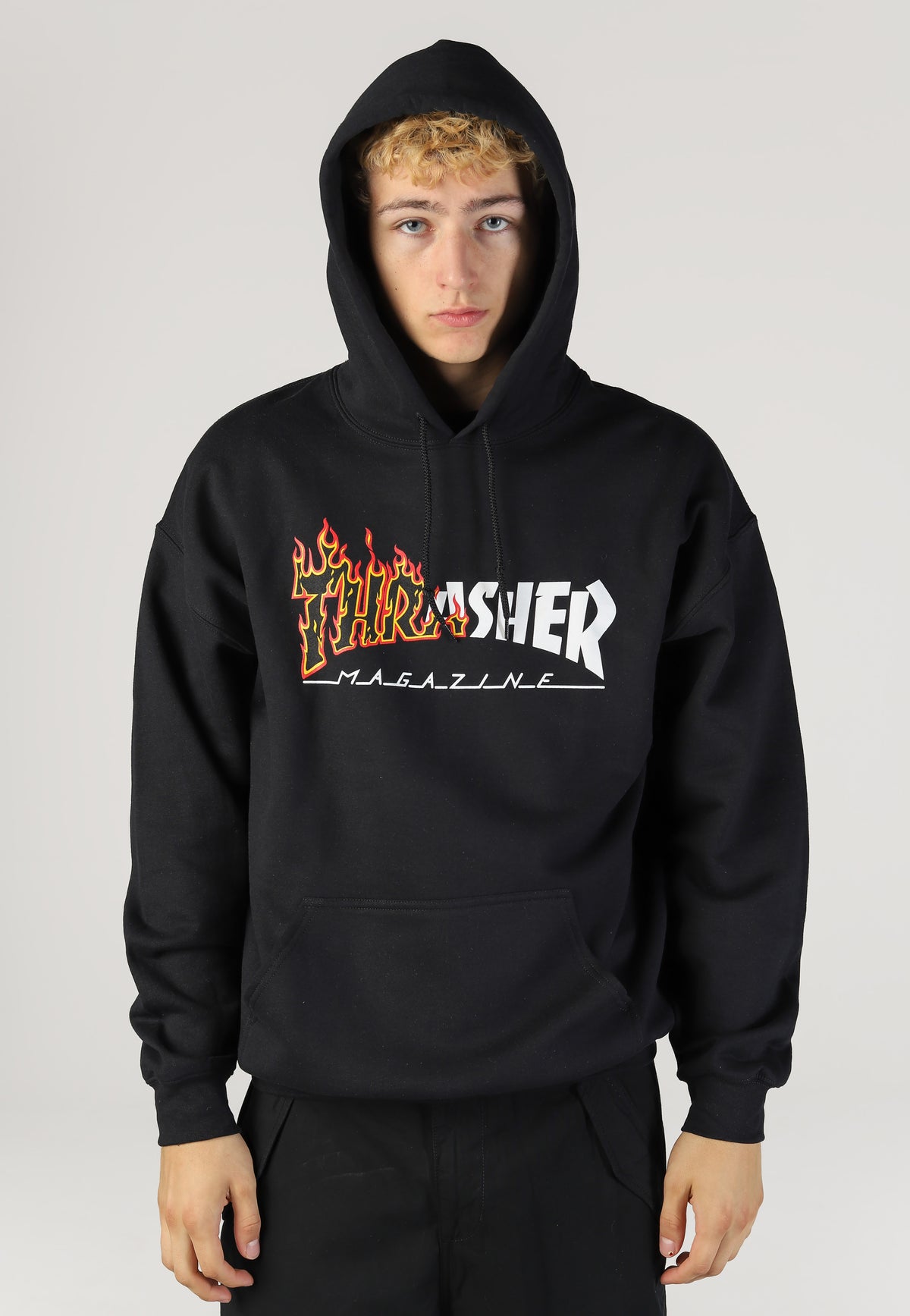 Thrasher Ignite Black Huvtröja | Men-Image