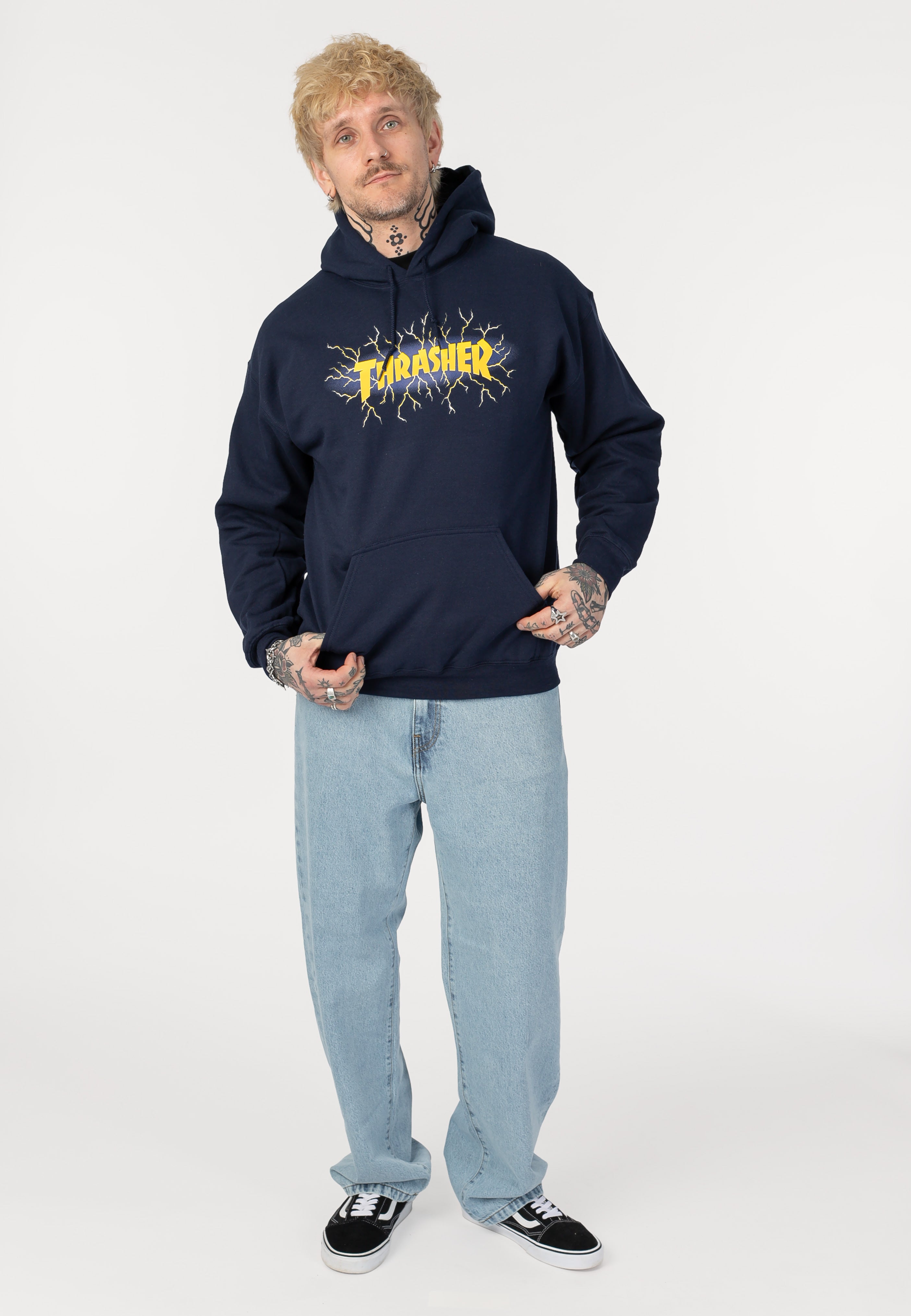 Thrasher - Lightning Navy - Hoodie | Men-Image