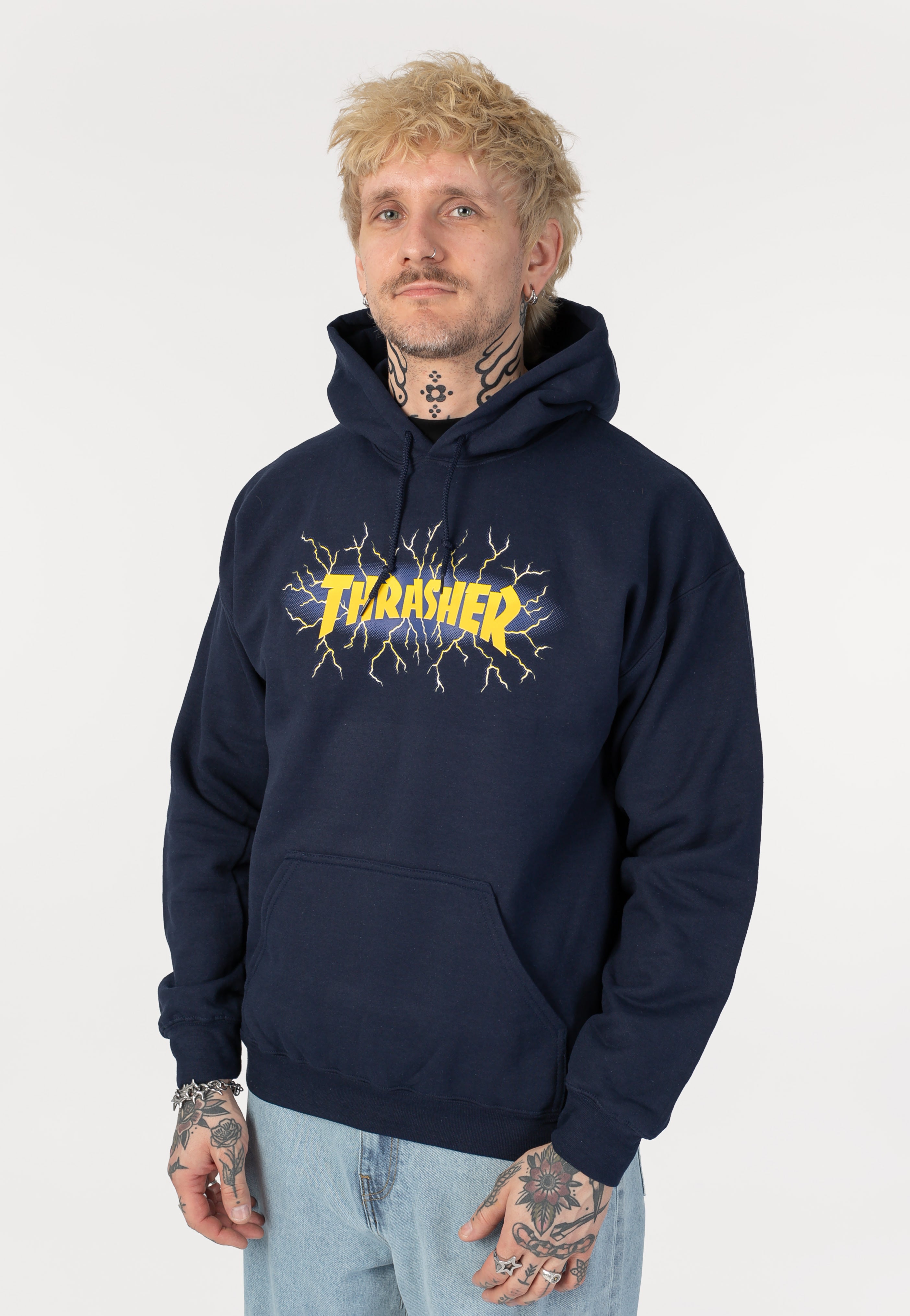 Thrasher - Lightning Navy - Hoodie | Men-Image