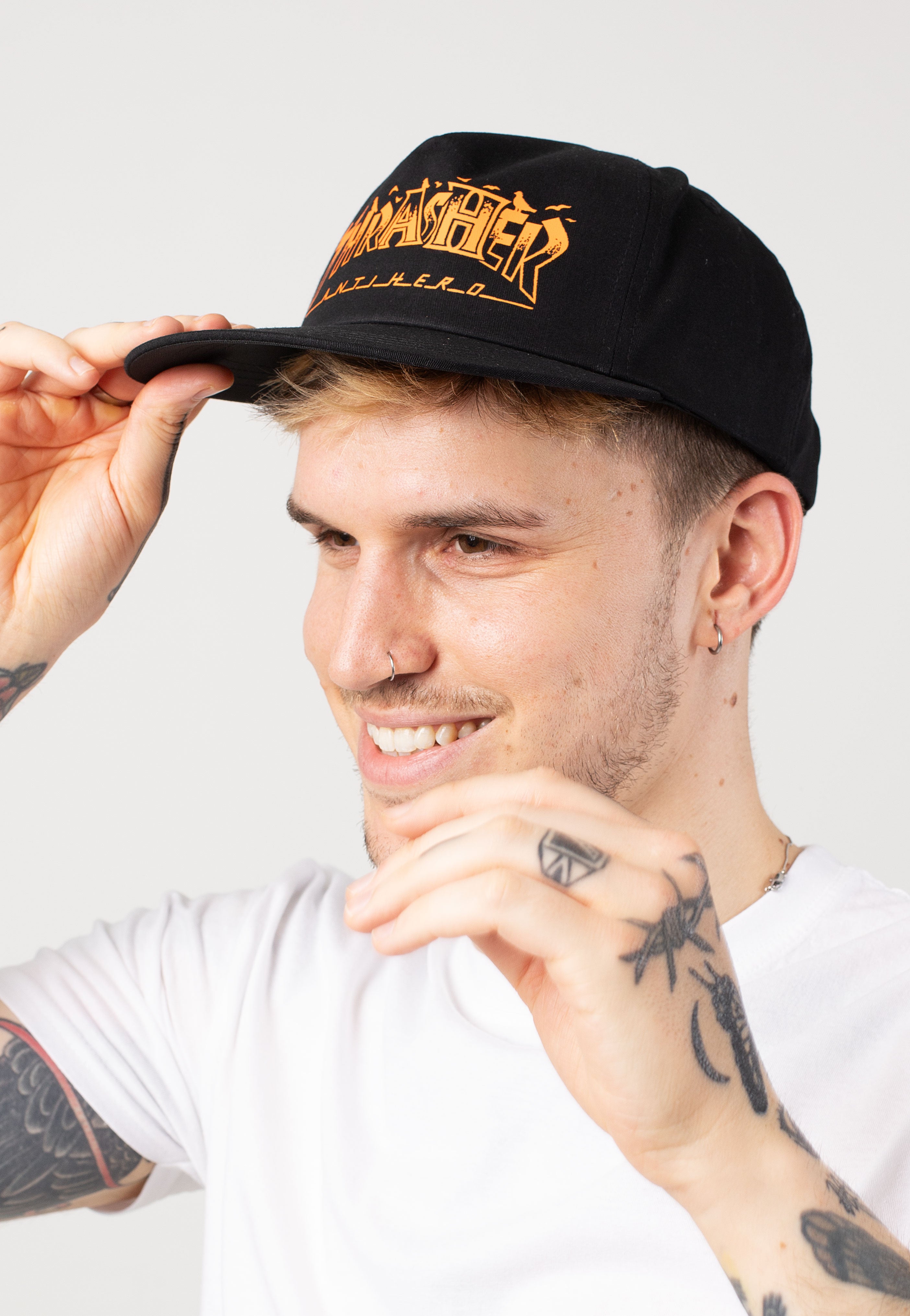 Thrasher x Antihero Pigeon Mag Black Cap Impericon