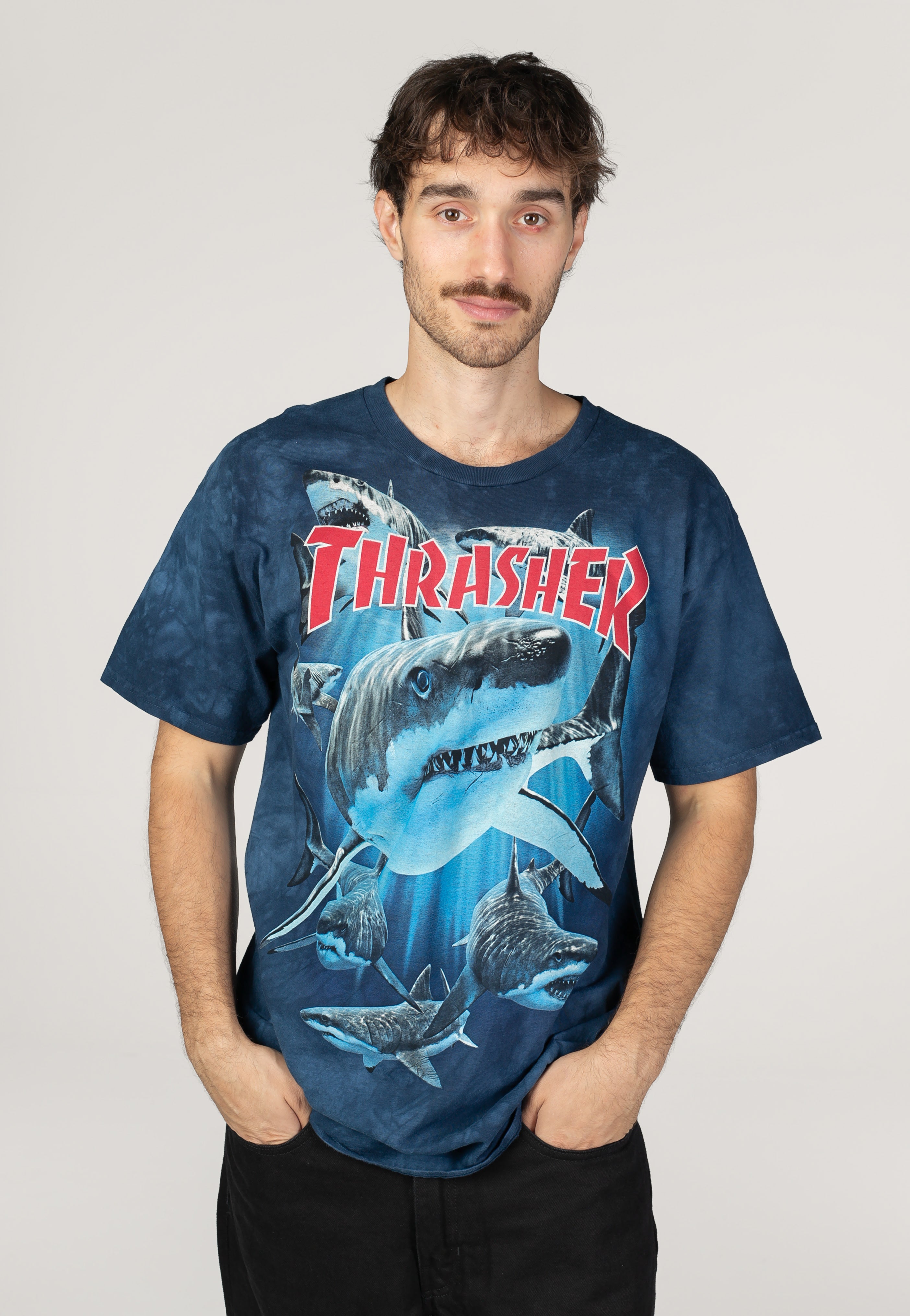 Thrasher x Mountain Gear - Shark Blue - T-Shirt | Men-Image
