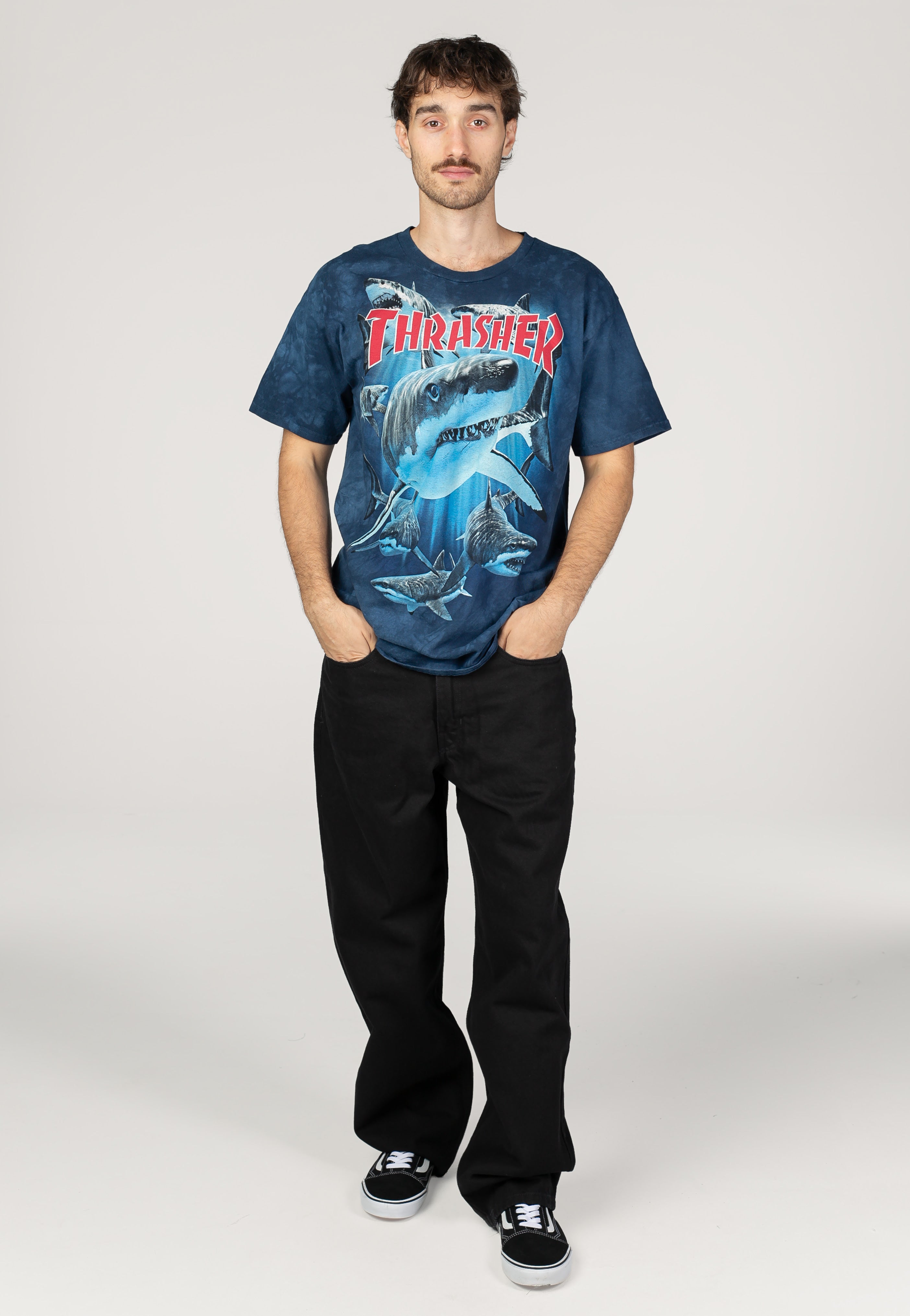 Thrasher x Mountain Gear - Shark Blue - T-Shirt | Men-Image