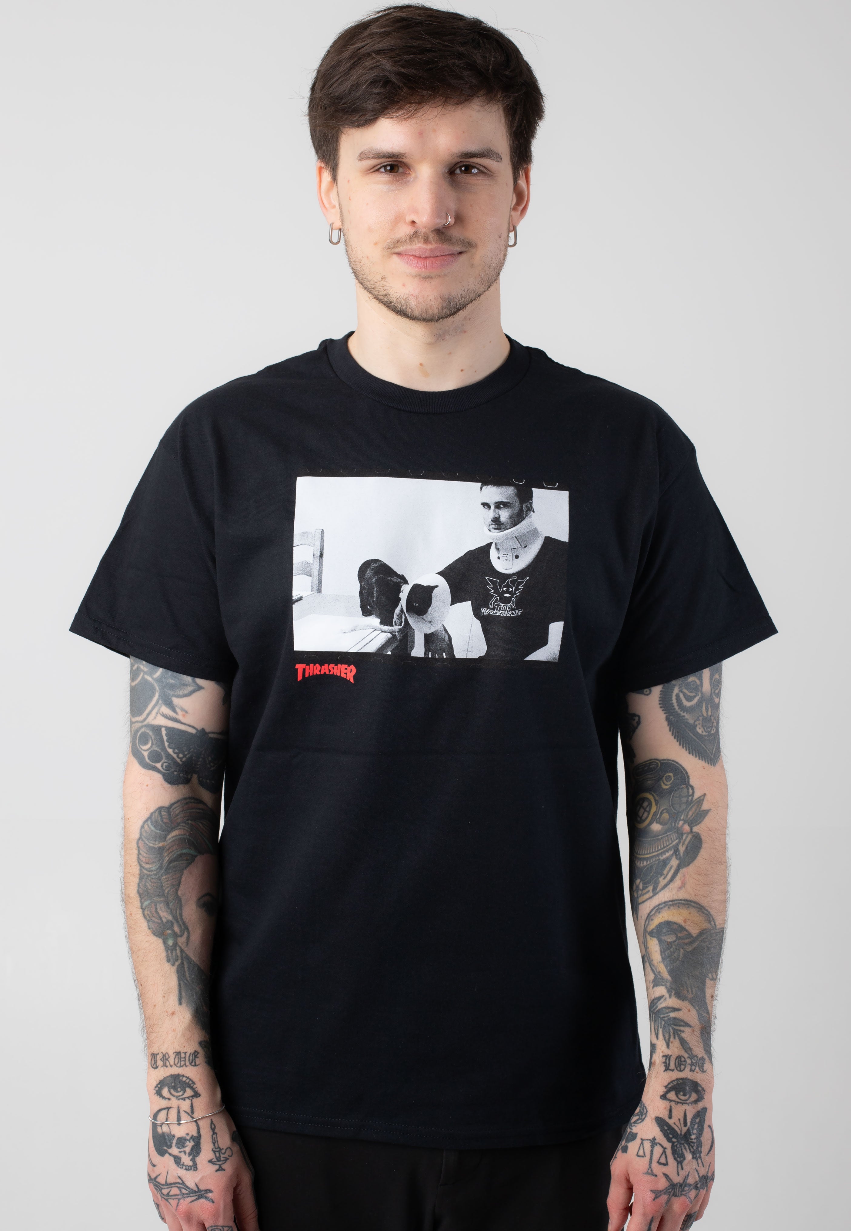 Thrasher x Toy Machine - Templeton Black - T-Shirt