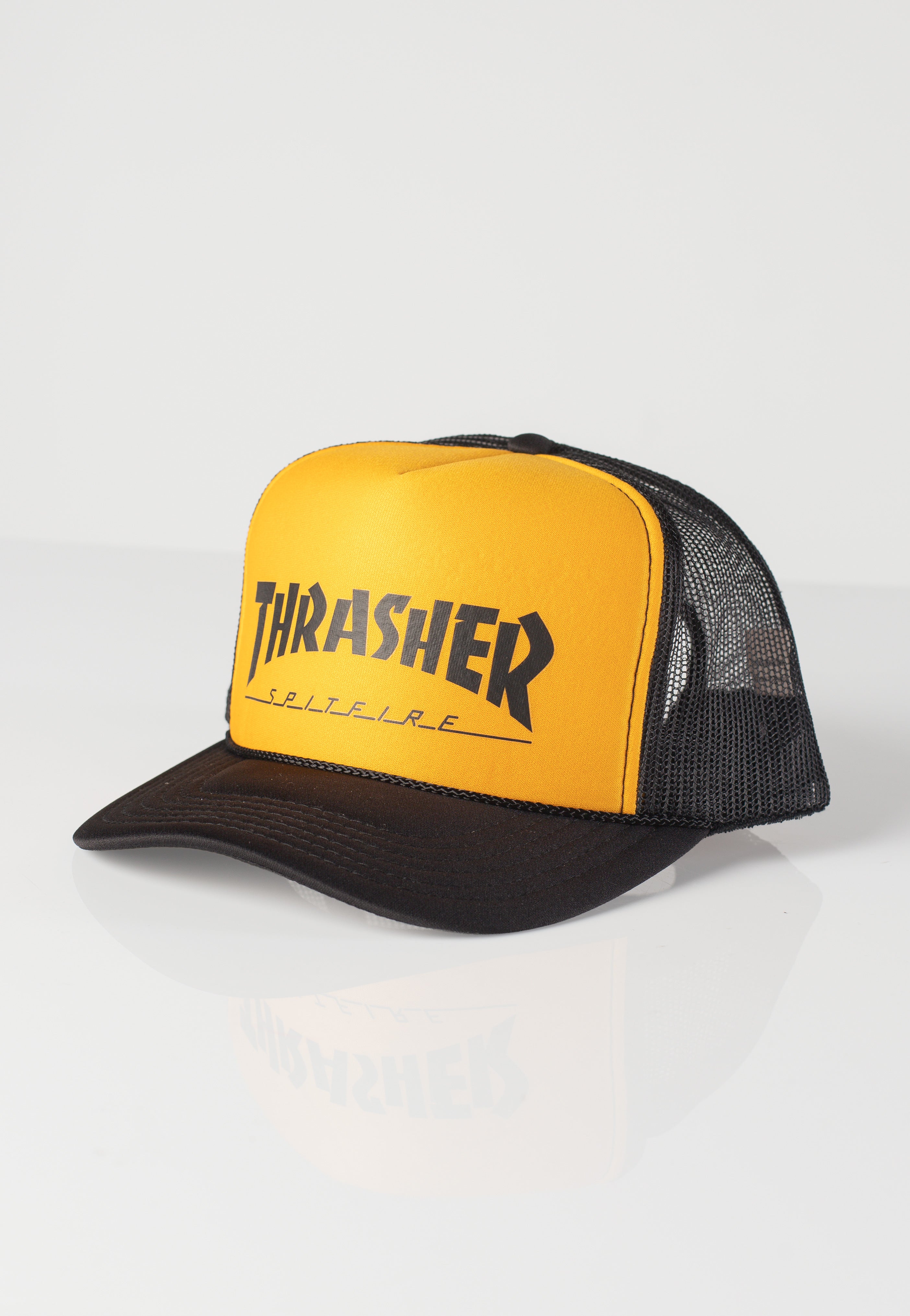 Thrasher x Spitfire - Trucker Black/Gold/Black - Cap | Women-Image
