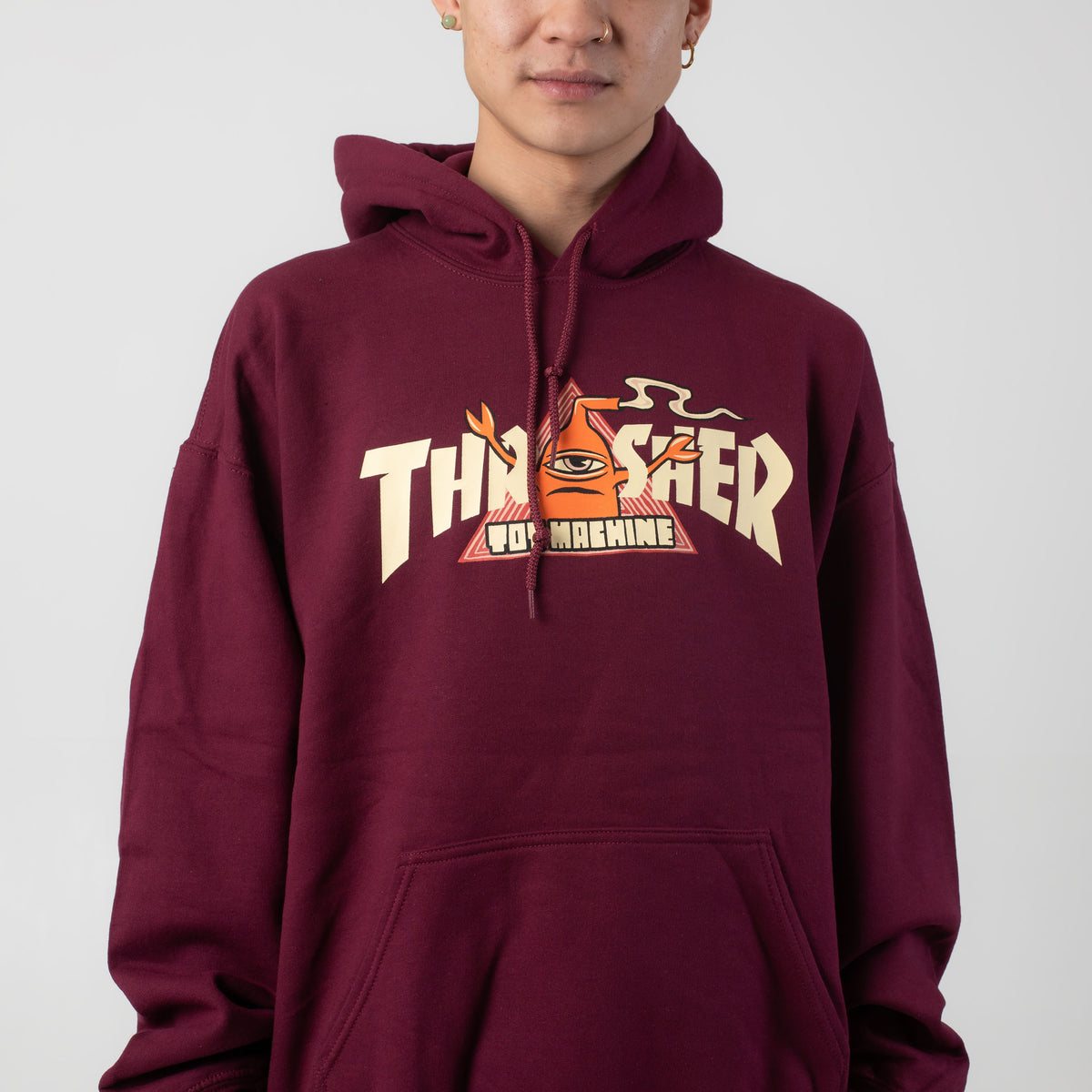 Thrasher x Toy Machine - Vortex Maroon - Hoodie | Impericon
