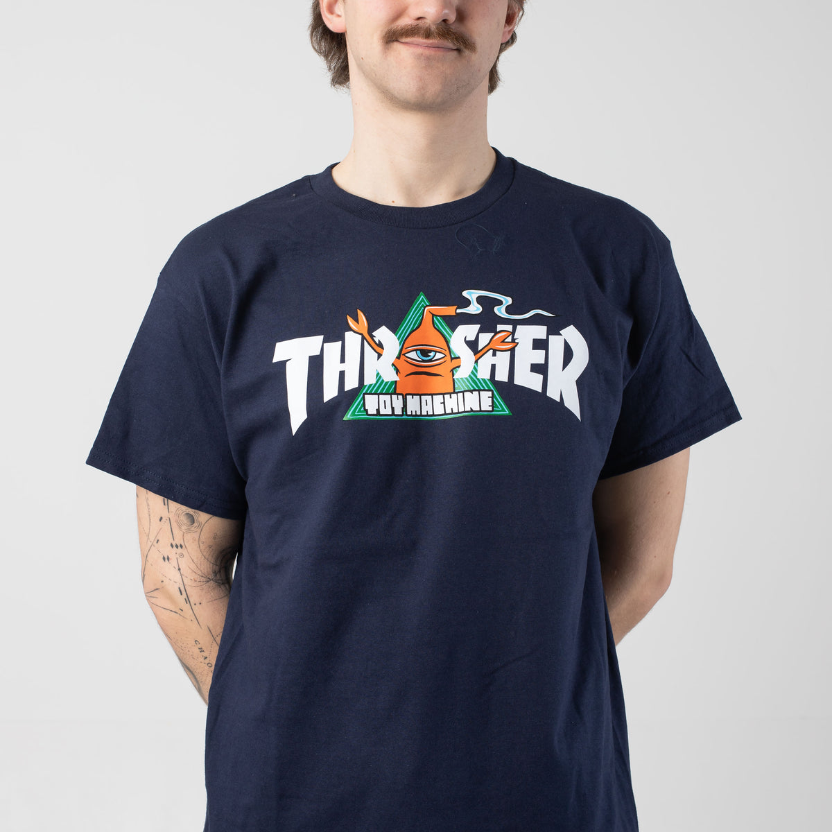 Thrasher x Toy Machine - Vortex Navy - T-Shirt | Impericon