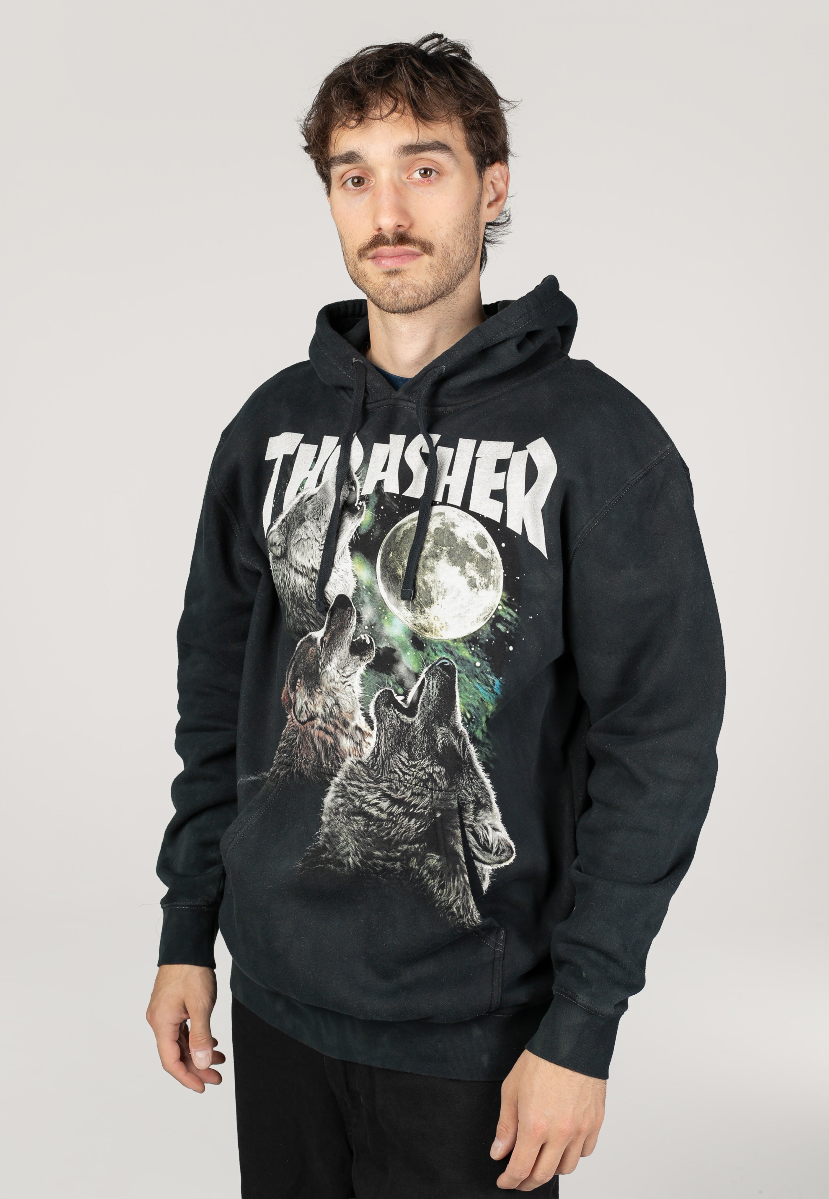 Thrasher x Mountain Gear - Wolves Black - Hoodie | Men-Image