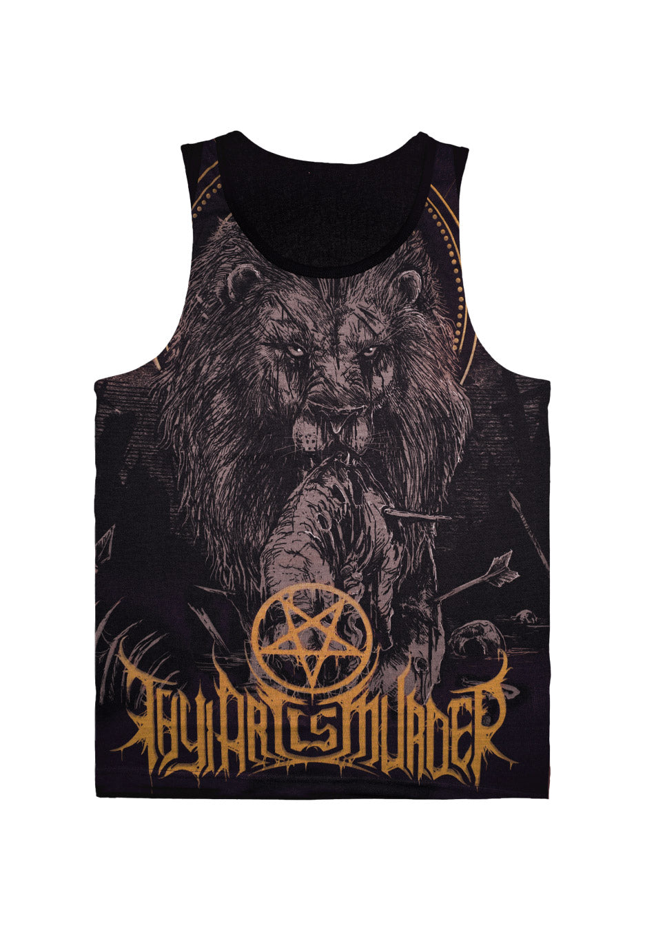 Thy Art Is Murder - Lion Allover - Tank | Neutral-Image