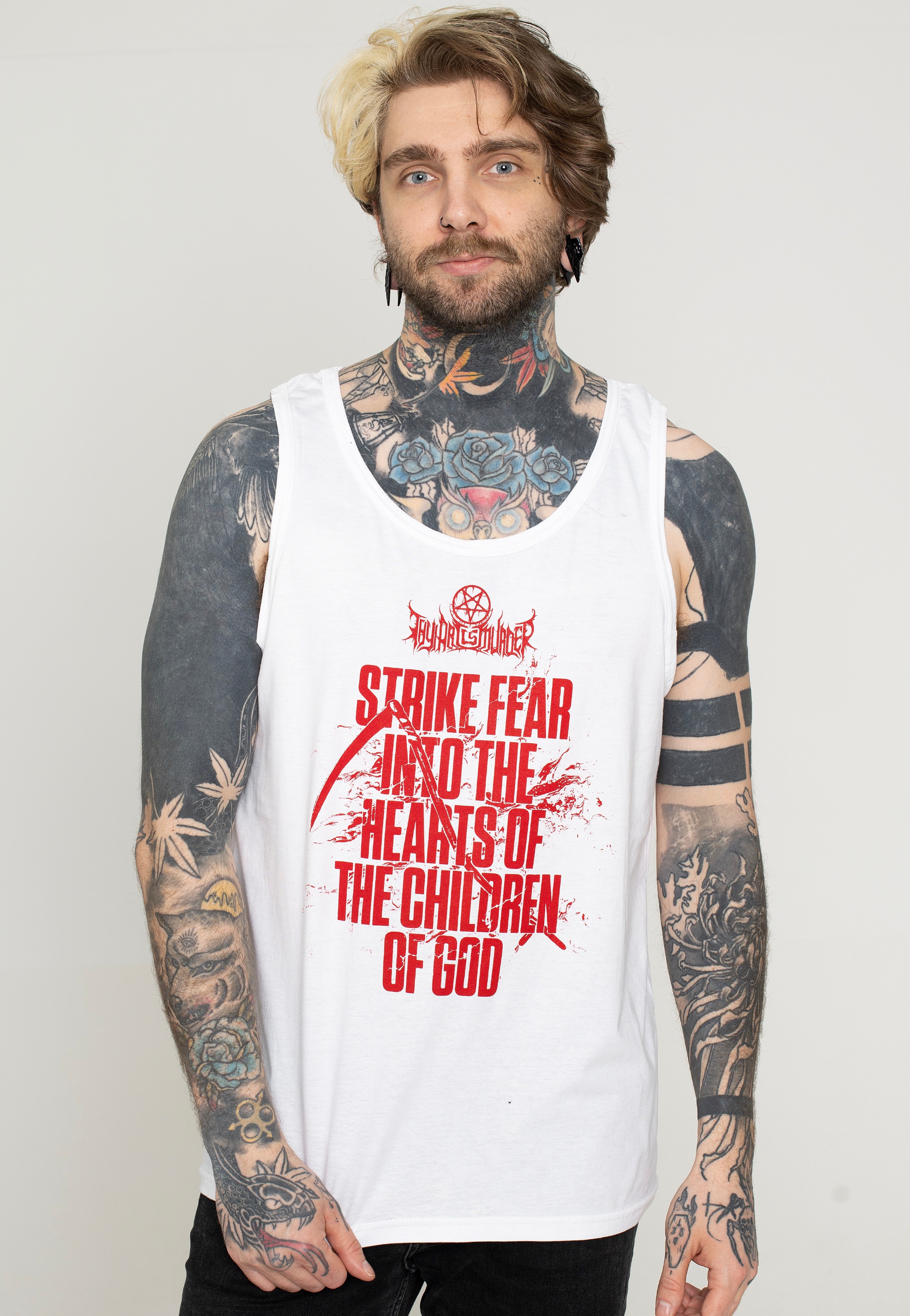 Thy Art Is Murder - Strike Fear White - Tank | Men-Image