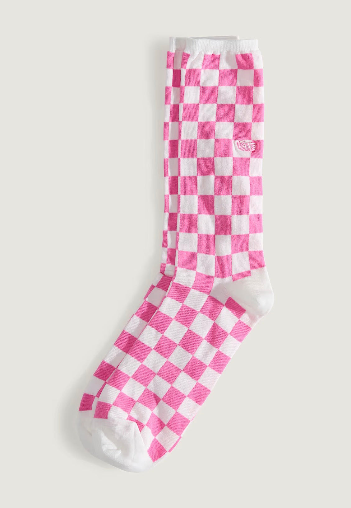 Vans - Ticker Crew Checkerboard/Pink Pizz - Socks | Neutral-Image