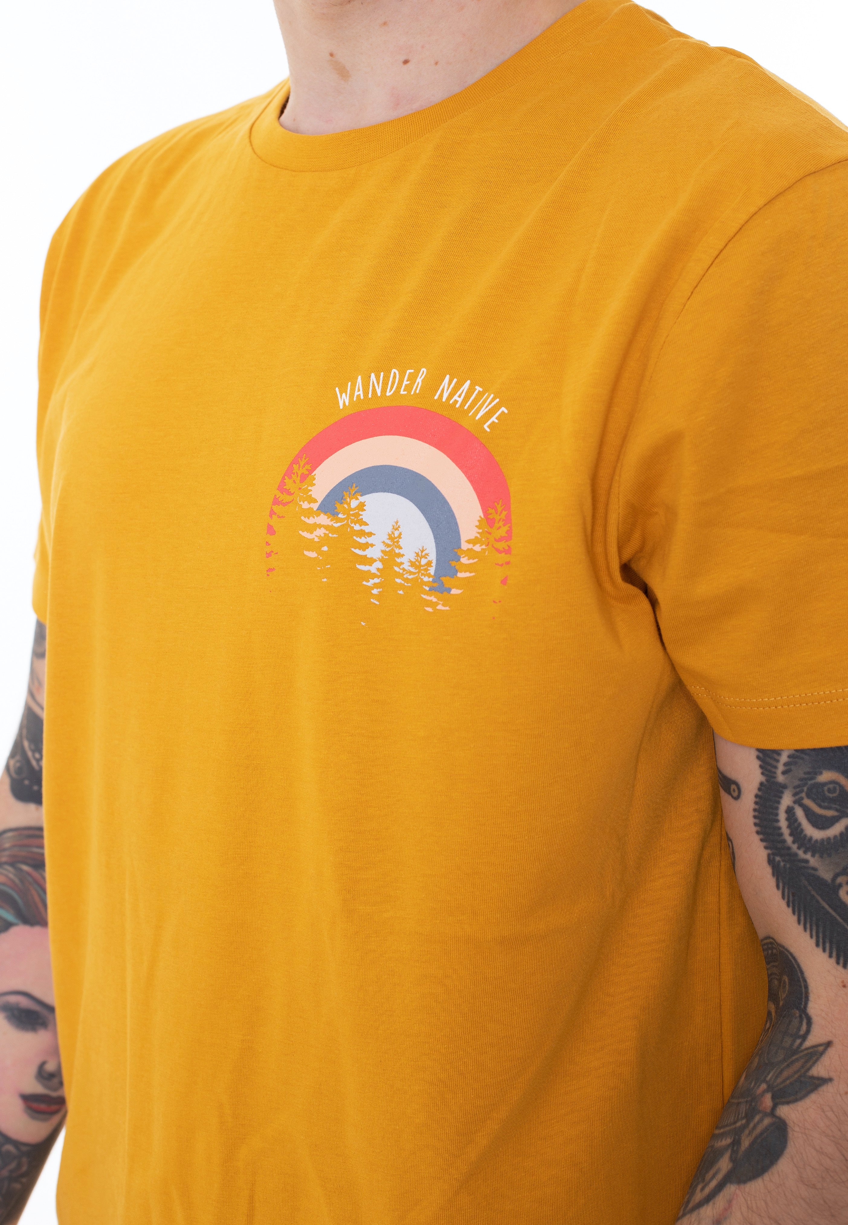 Tom Native - Trees Mustard - T-Shirt | Men-Image