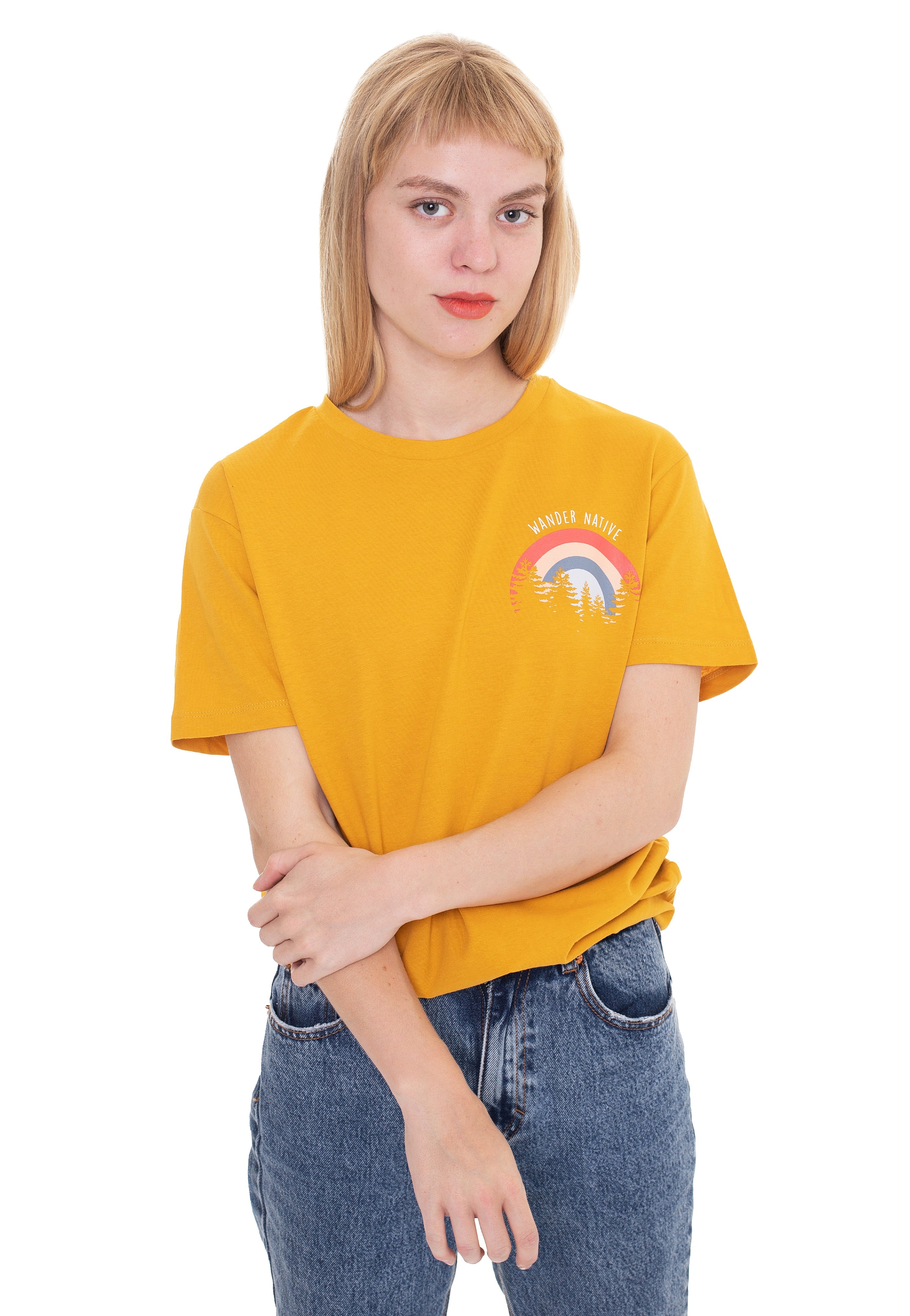 Tom Native - Trees Mustard - T-Shirt | Women-Image