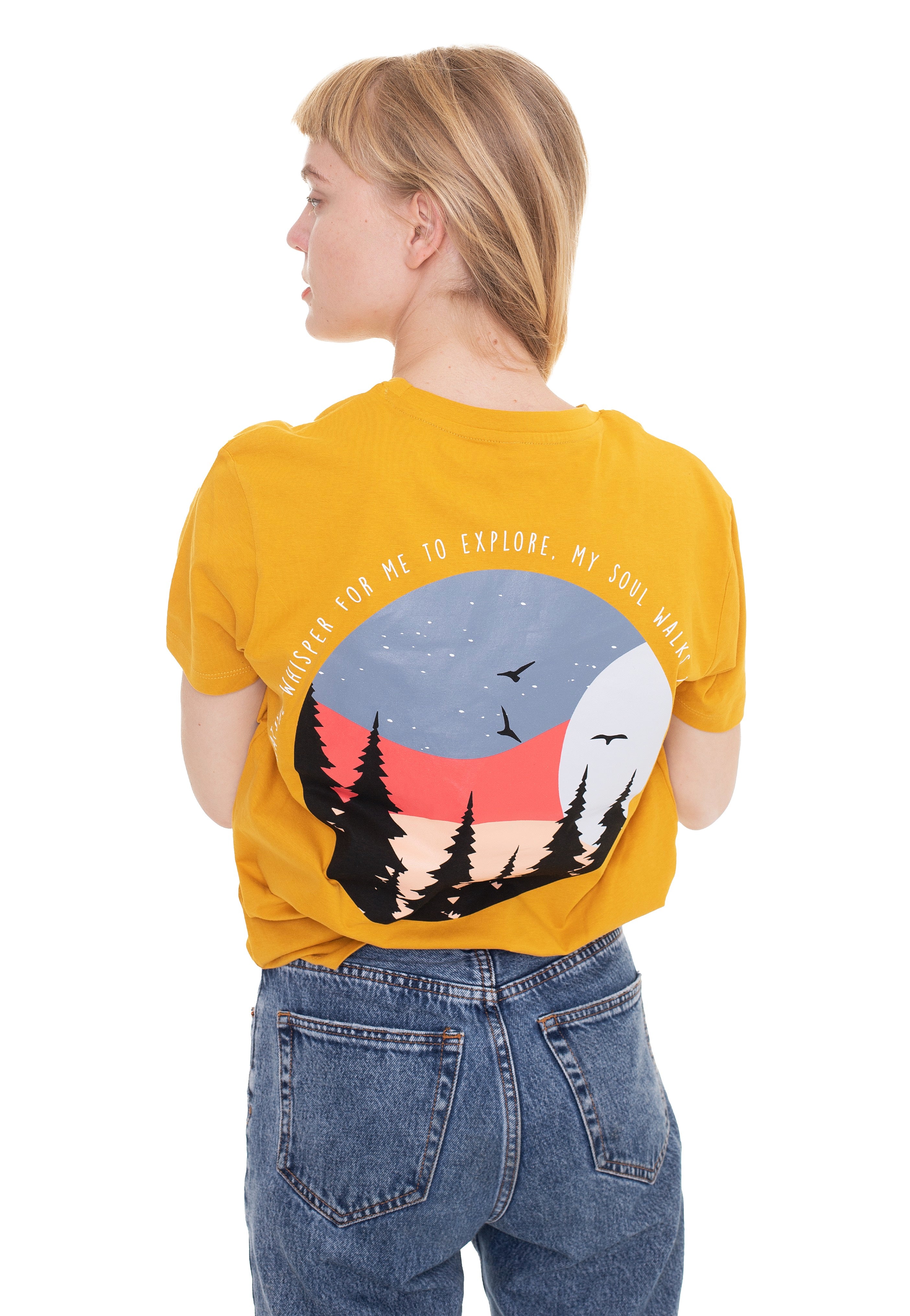 Tom Native - Trees Mustard - T-Shirt | Women-Image
