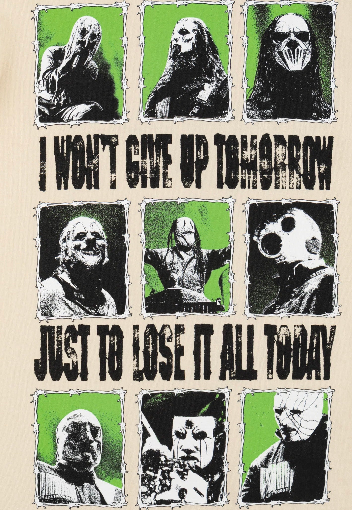 Welcome x Slipknot - Tomorrow Boxy Garment-Dyed Bone - T-Shirt | Men-Image