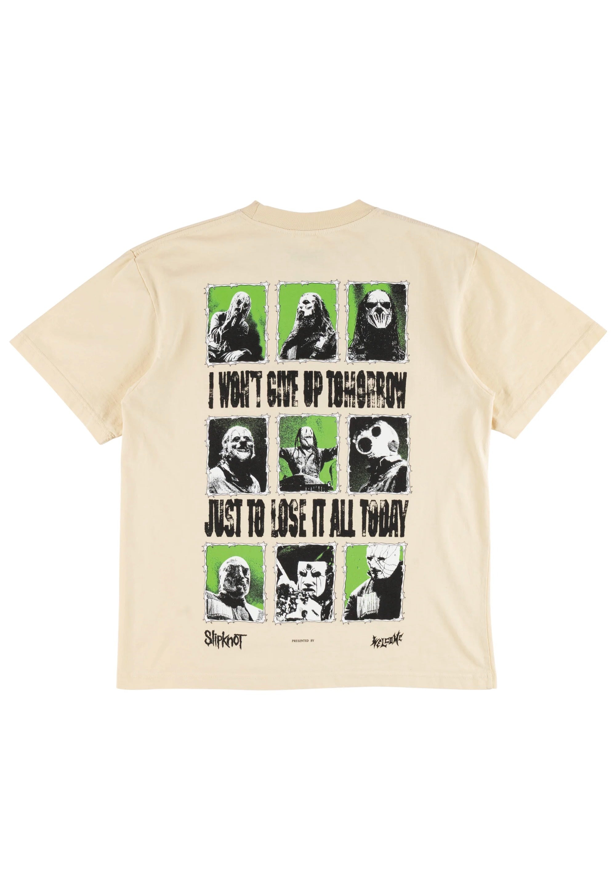 Welcome x Slipknot - Tomorrow Boxy Garment-Dyed Bone - T-Shirt | Men-Image