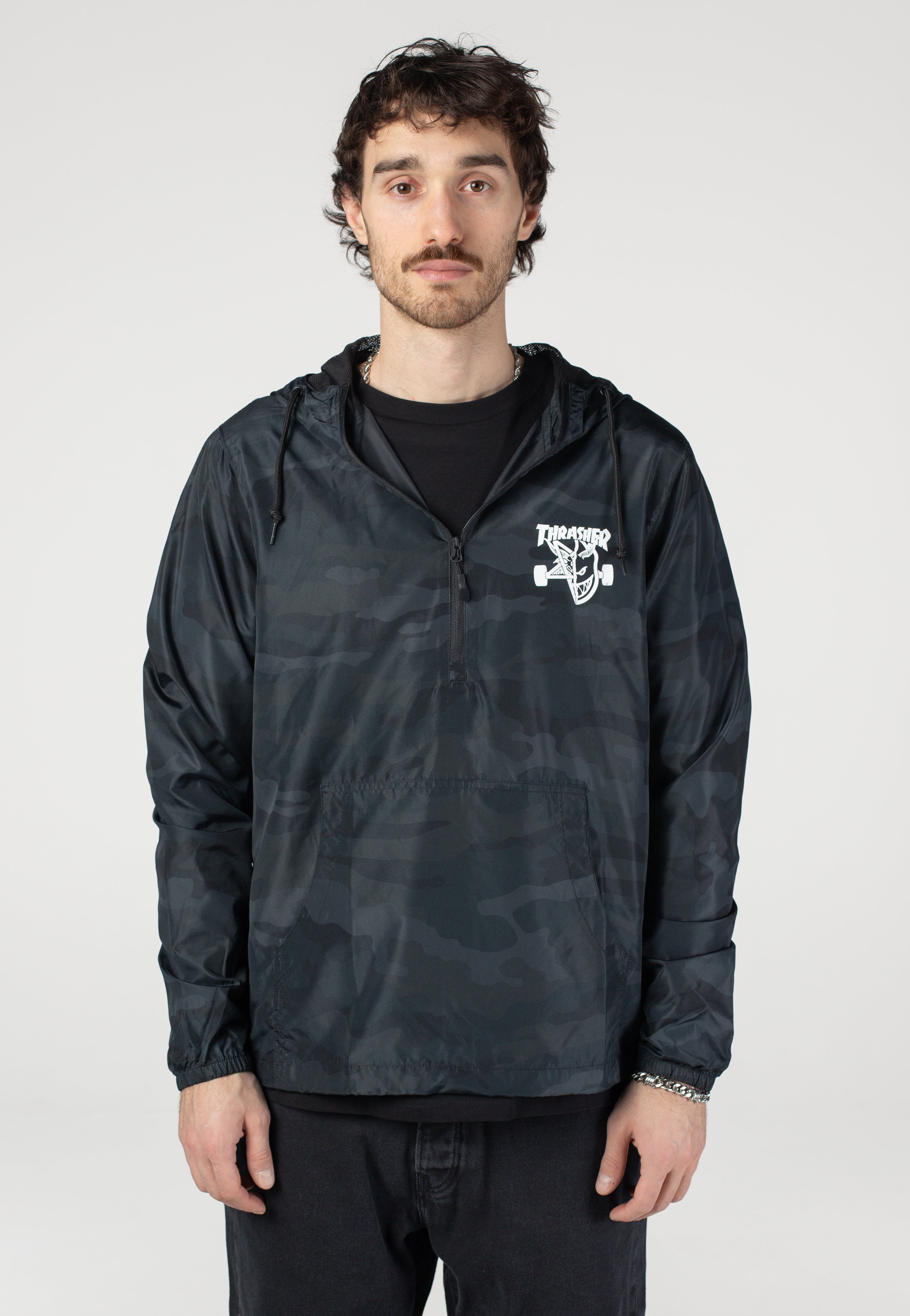 Thrasher x Spitfire - Thrash & Burn Anorak Black/Camo - Jacket | Women-Image