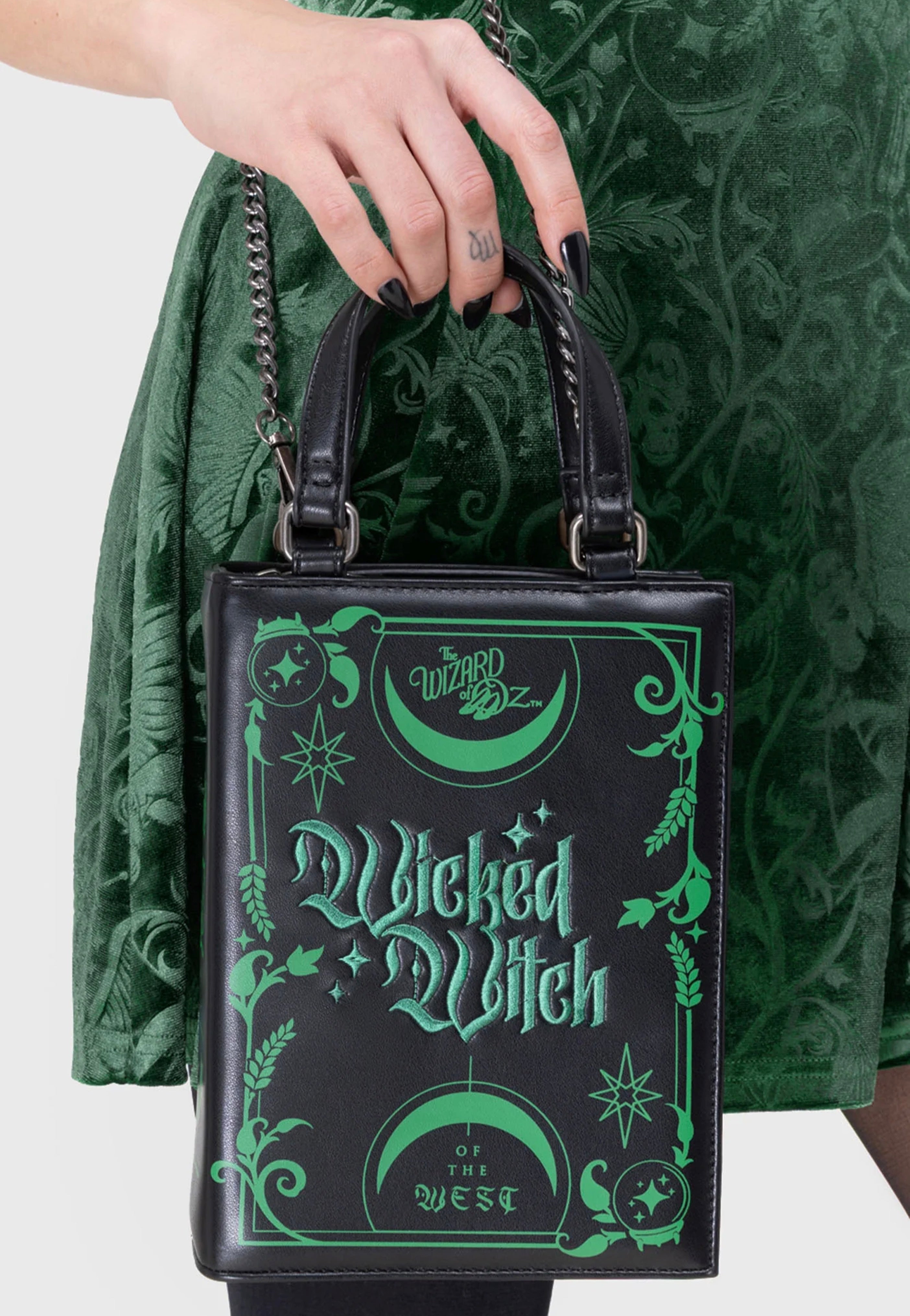 清春 WIZZARD コラボバッグ Killstar Killstar x Wizard Of OZ - Truly Wicked Book Black/Green