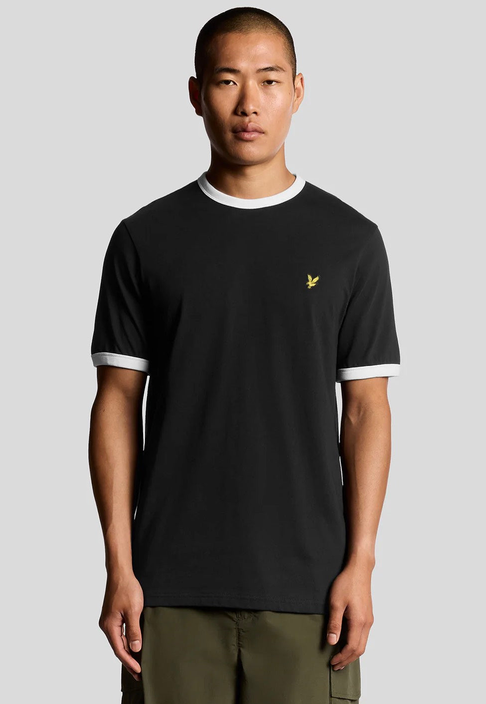 Lyle & Scott - Ringer Jet Black/White - T-Shirt | Men-Image