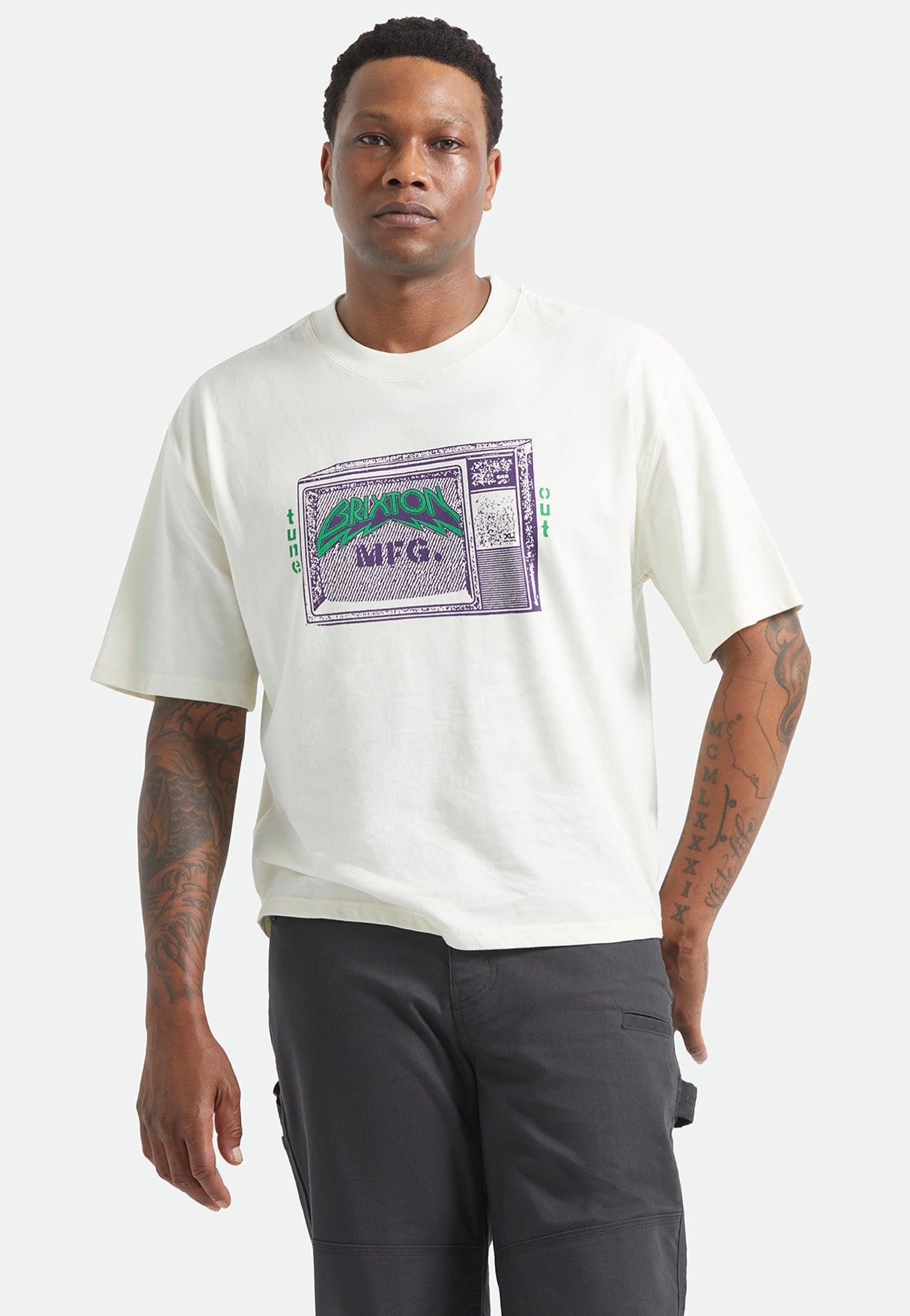 Brixton - Tune Out Cream - T-Shirt | Men-Image