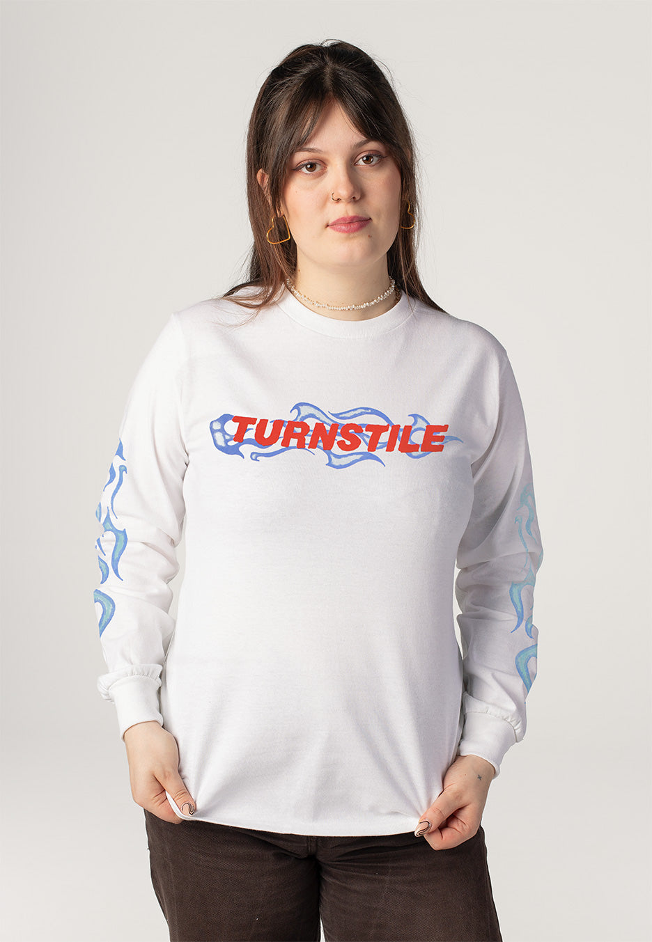 Turnstile - Flame White - Longsleeve | Women-Image