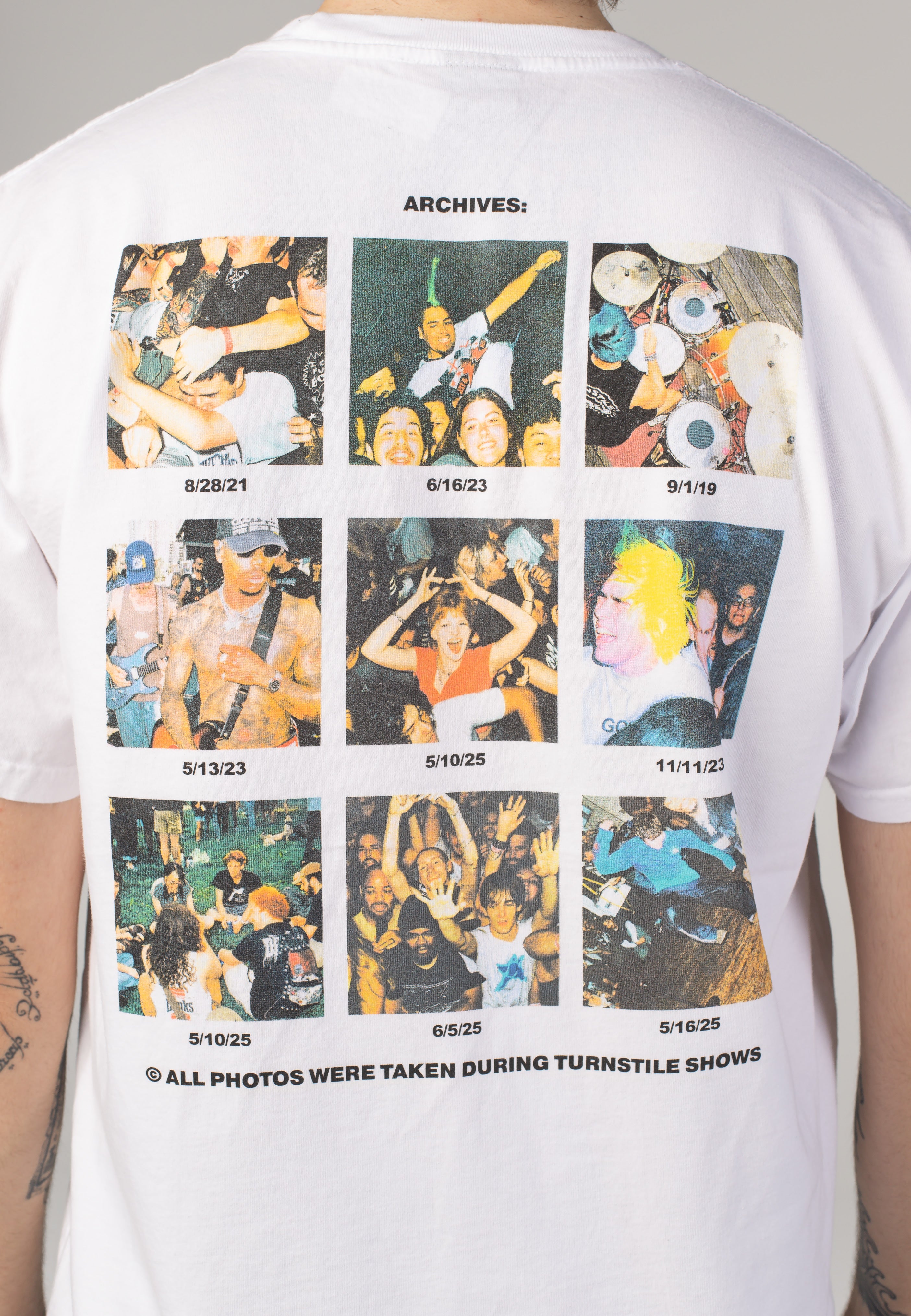Turnstile Live Archive White - T-Shirt | Impericon