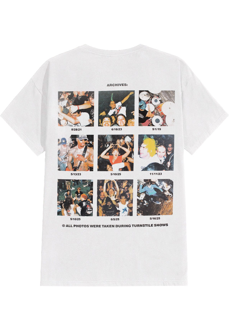 Turnstile Live Archive White - T-Shirt | Impericon