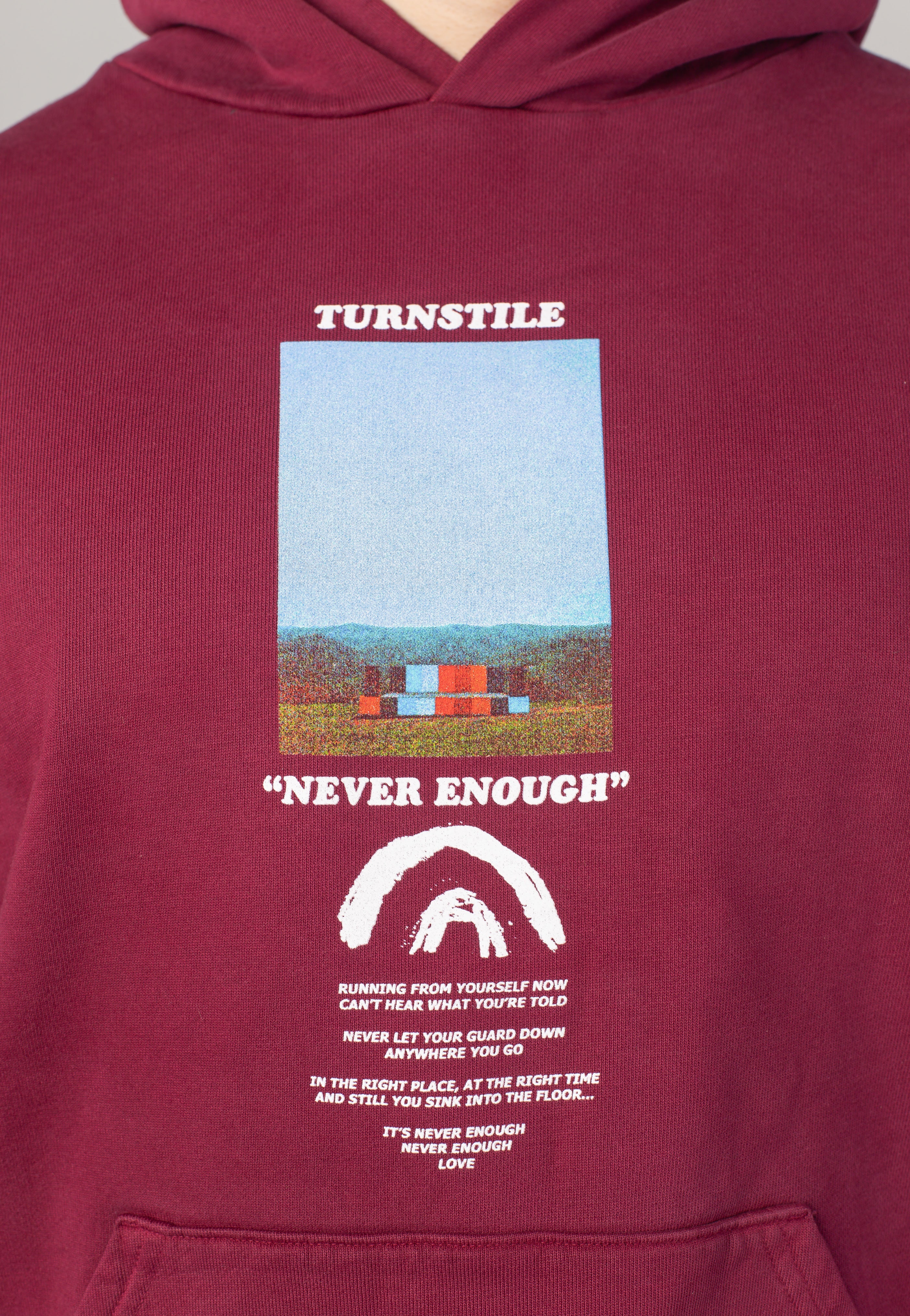 Turnstile - Never Enough Maroon - Hoodie | Men-Image