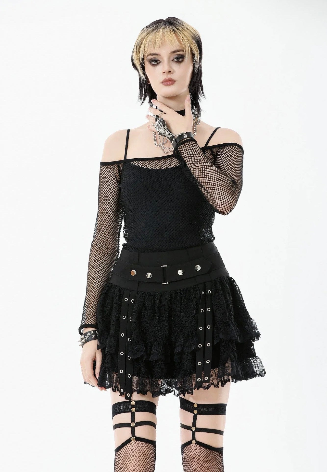 Dark In Love - Punk Versatile Mesh - Top | Women-Image